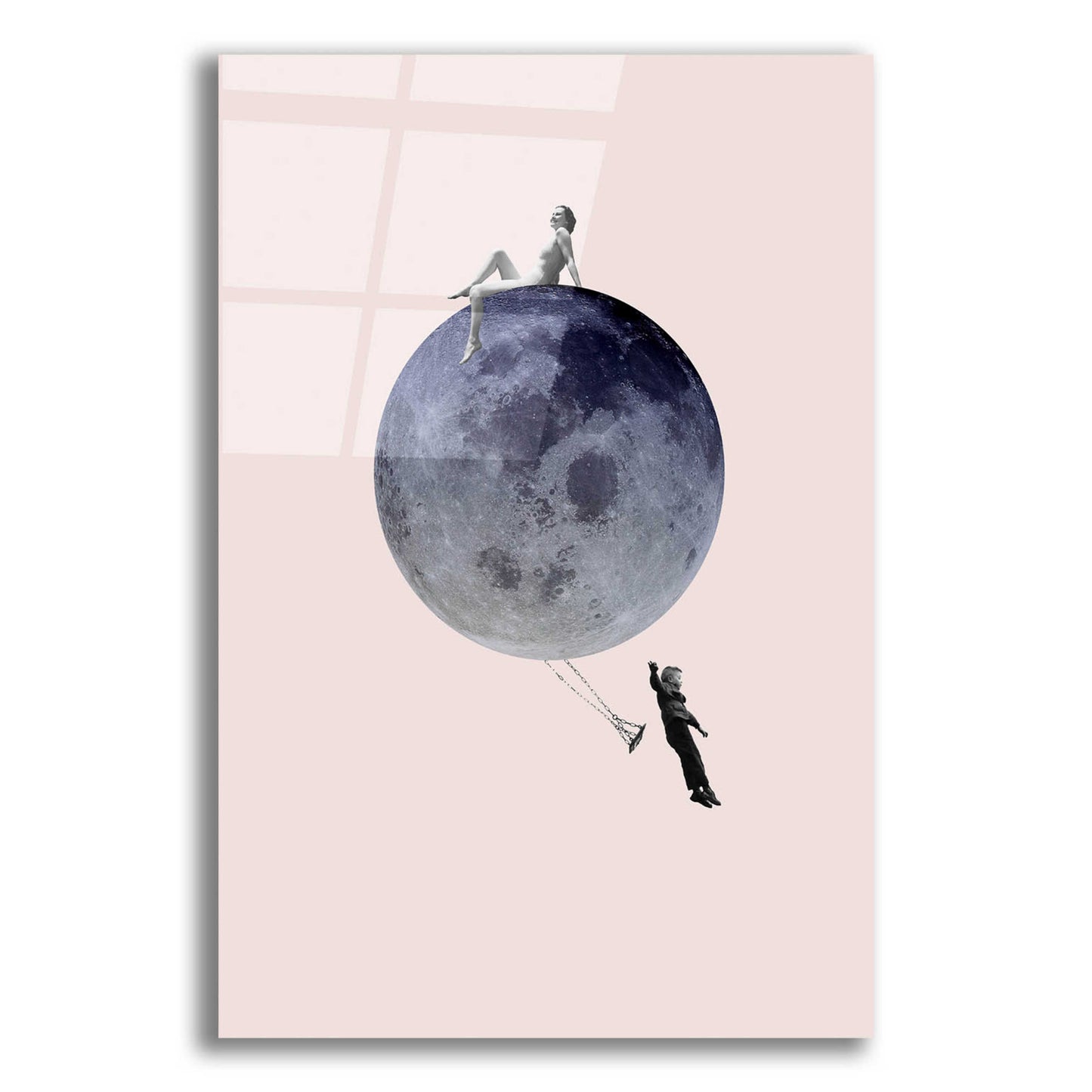 Epic Art 'Moon Jump' by Design Fabrikken, Acrylic Glass Wall Art,12x16