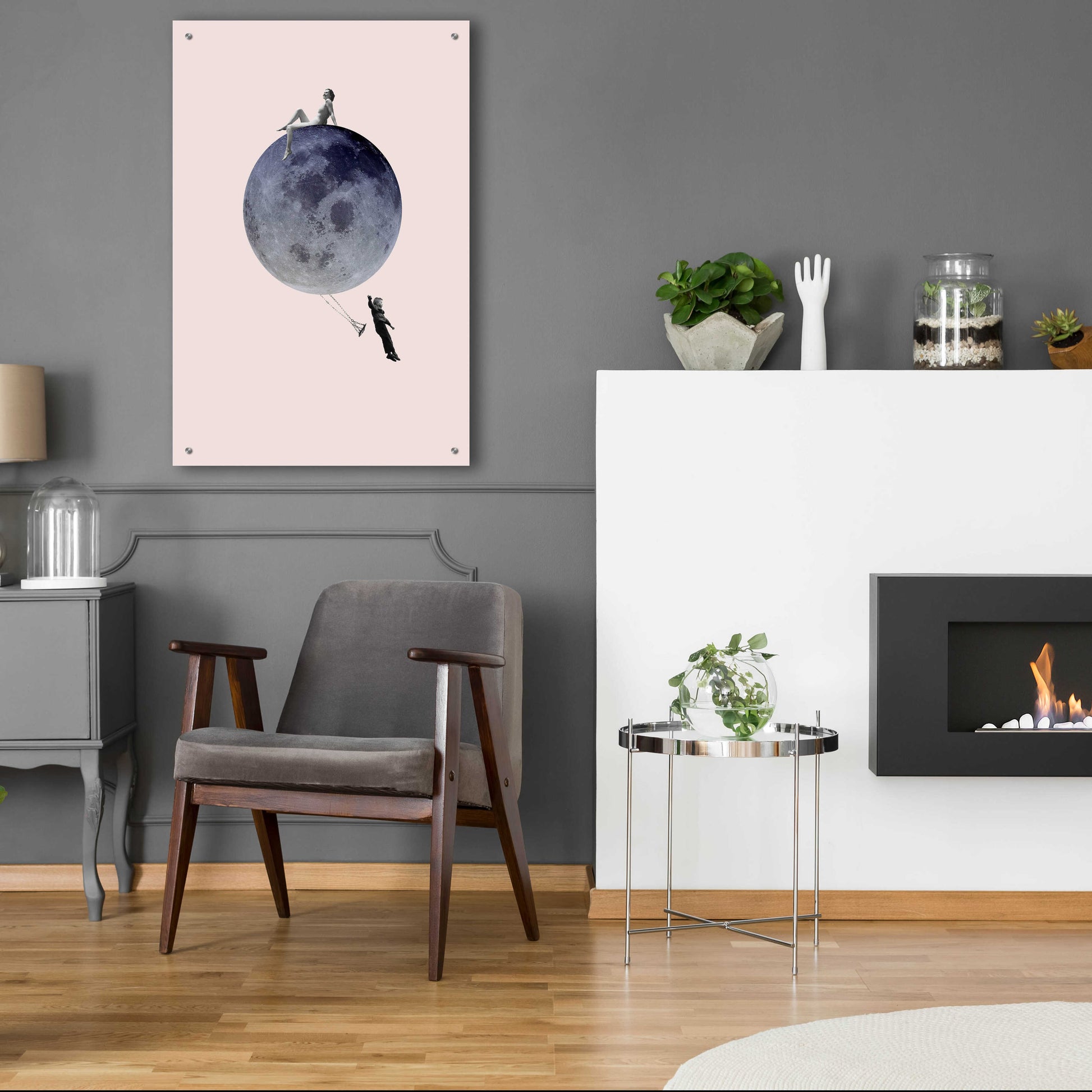 Epic Art 'Moon Jump' by Design Fabrikken, Acrylic Glass Wall Art,24x36