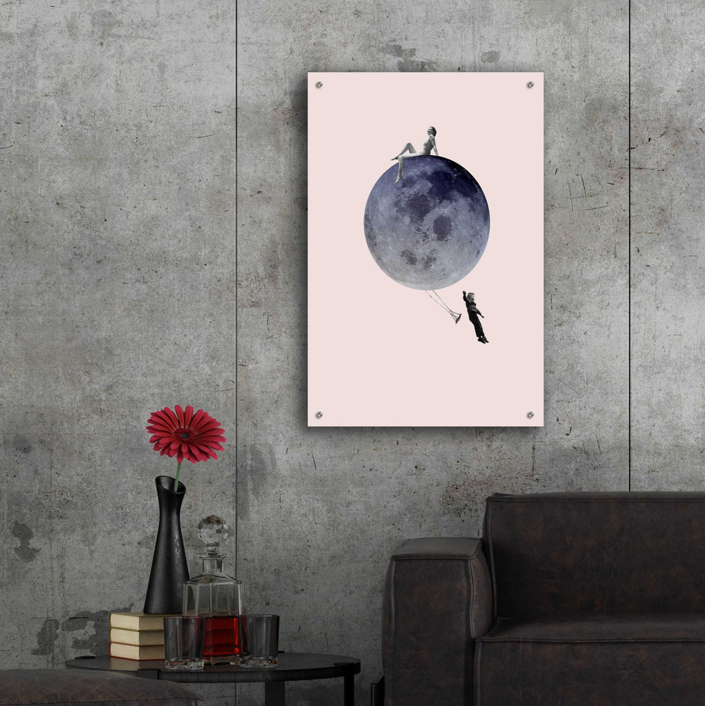 Epic Art 'Moon Jump' by Design Fabrikken, Acrylic Glass Wall Art,24x36