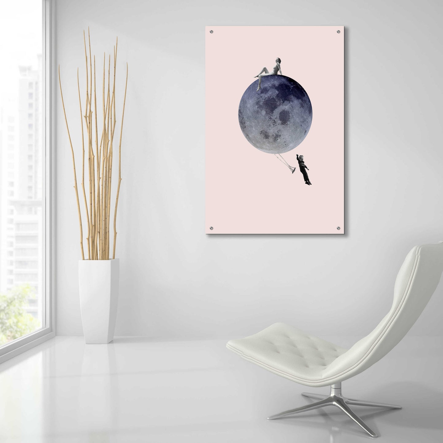 Epic Art 'Moon Jump' by Design Fabrikken, Acrylic Glass Wall Art,24x36