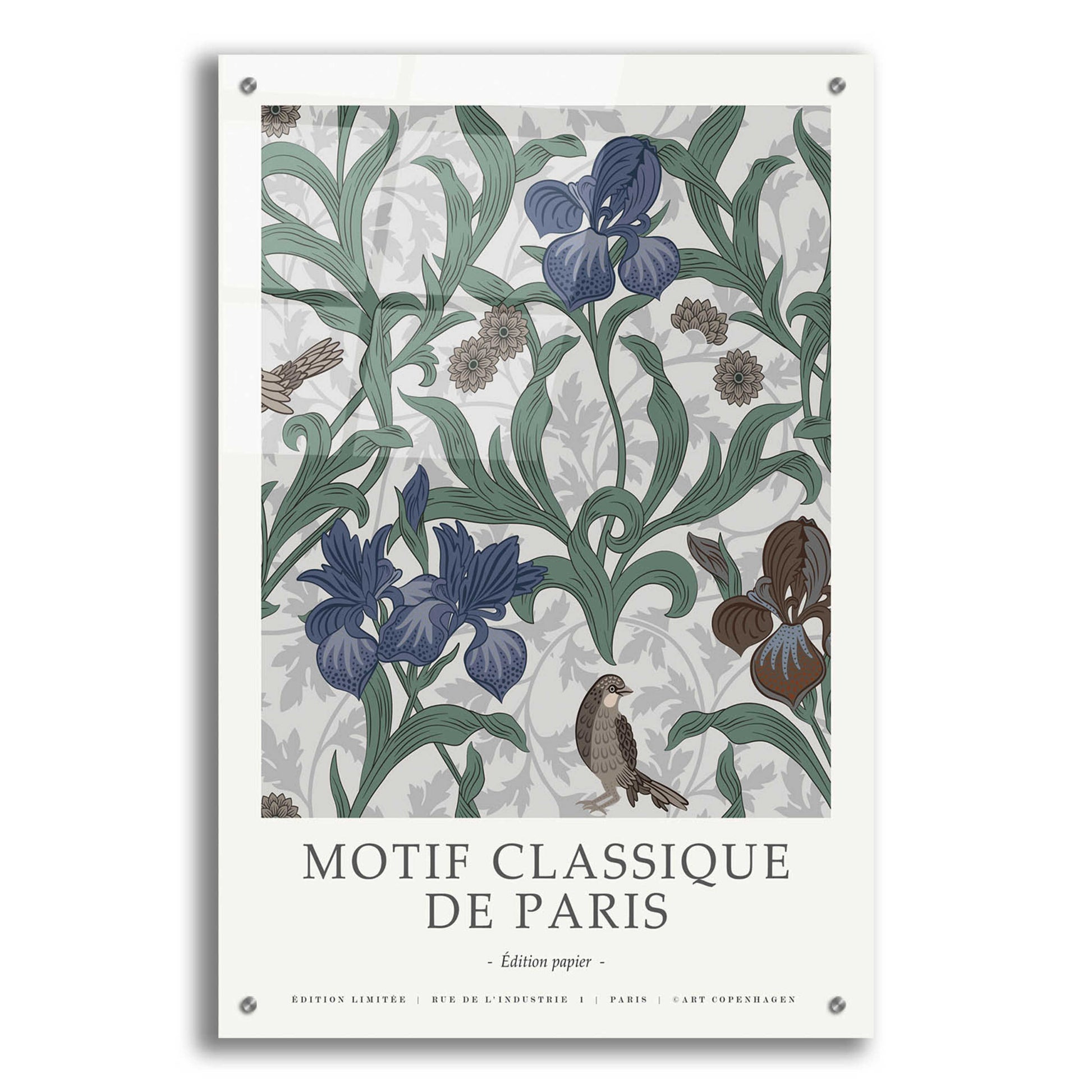 Epic Art 'Motif Classique 3' by Design Fabrikken, Acrylic Glass Wall Art,24x36