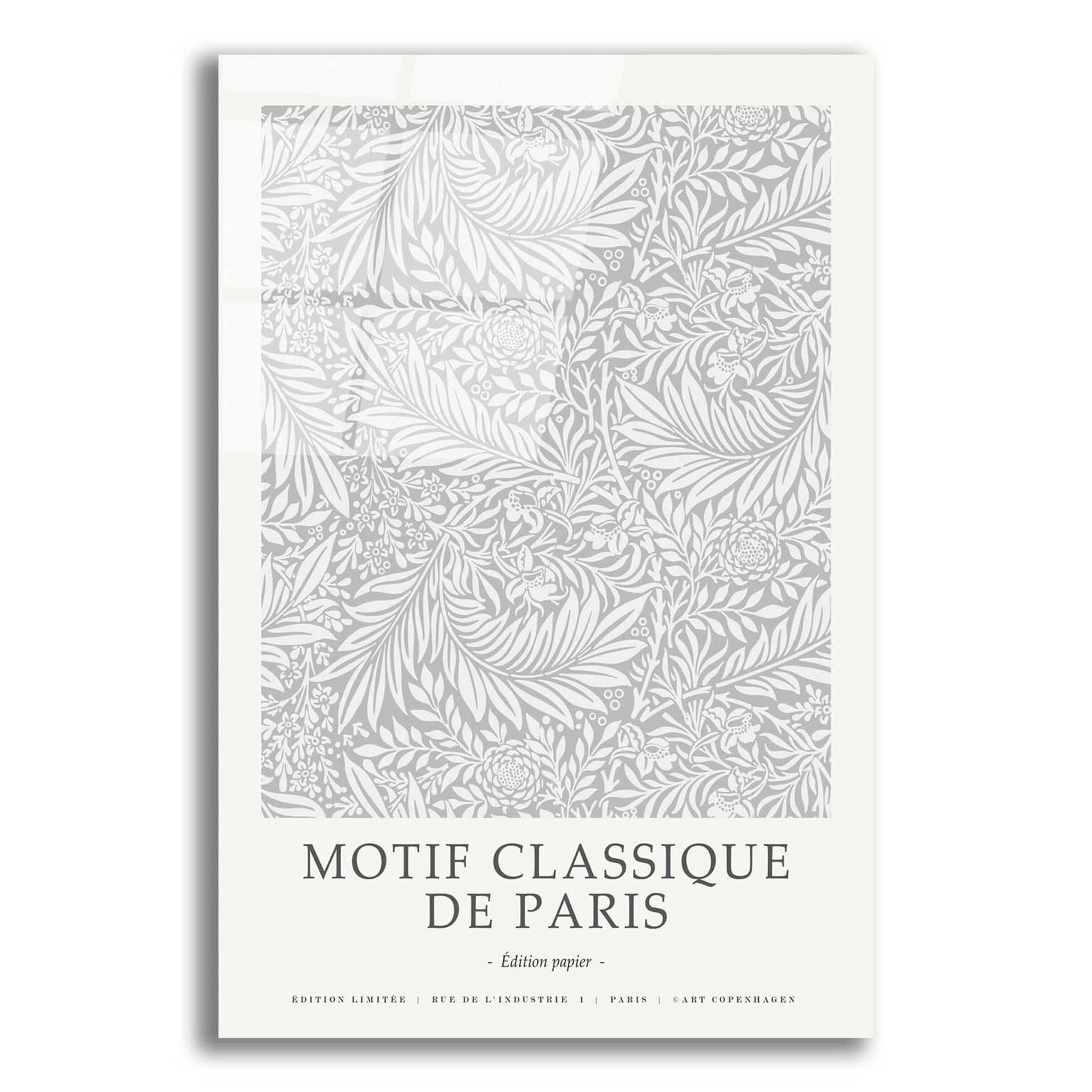 Epic Art 'Motif Classique 5' by Design Fabrikken, Acrylic Glass Wall Art,16x24