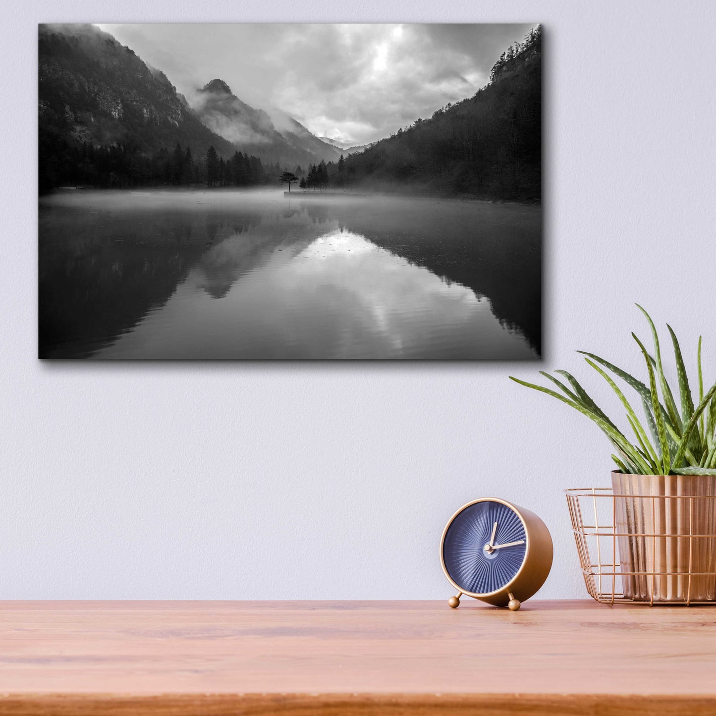 Epic Art 'Mountain Lake' by Design Fabrikken, Acrylic Glass Wall Art,16x12