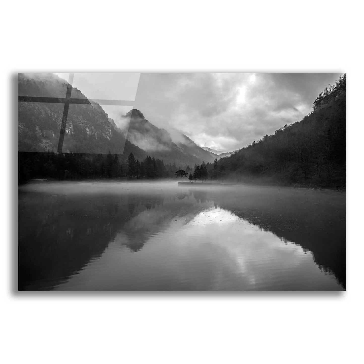 Epic Art 'Mountain Lake' by Design Fabrikken, Acrylic Glass Wall Art,16x12