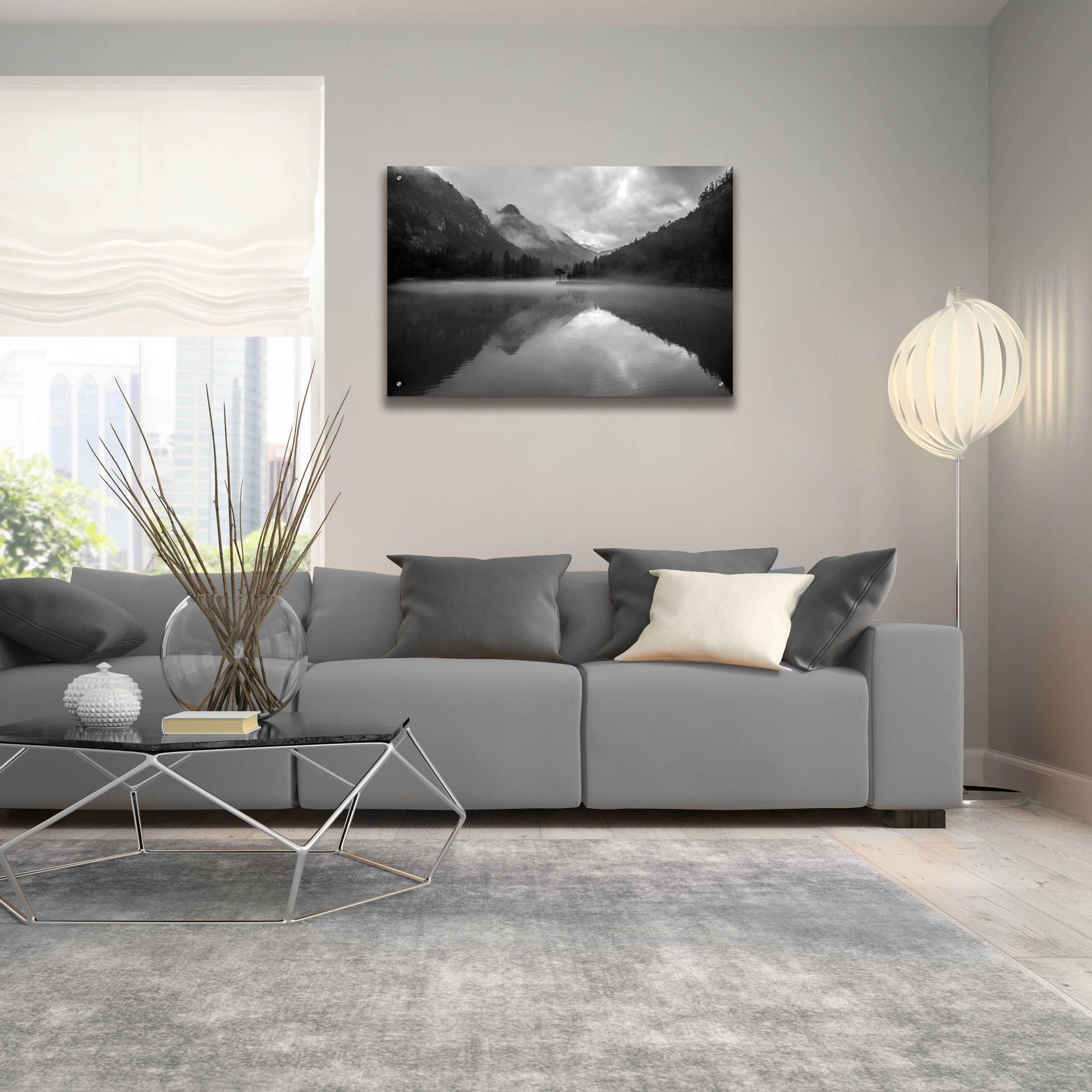 Epic Art 'Mountain Lake' by Design Fabrikken, Acrylic Glass Wall Art,36x24