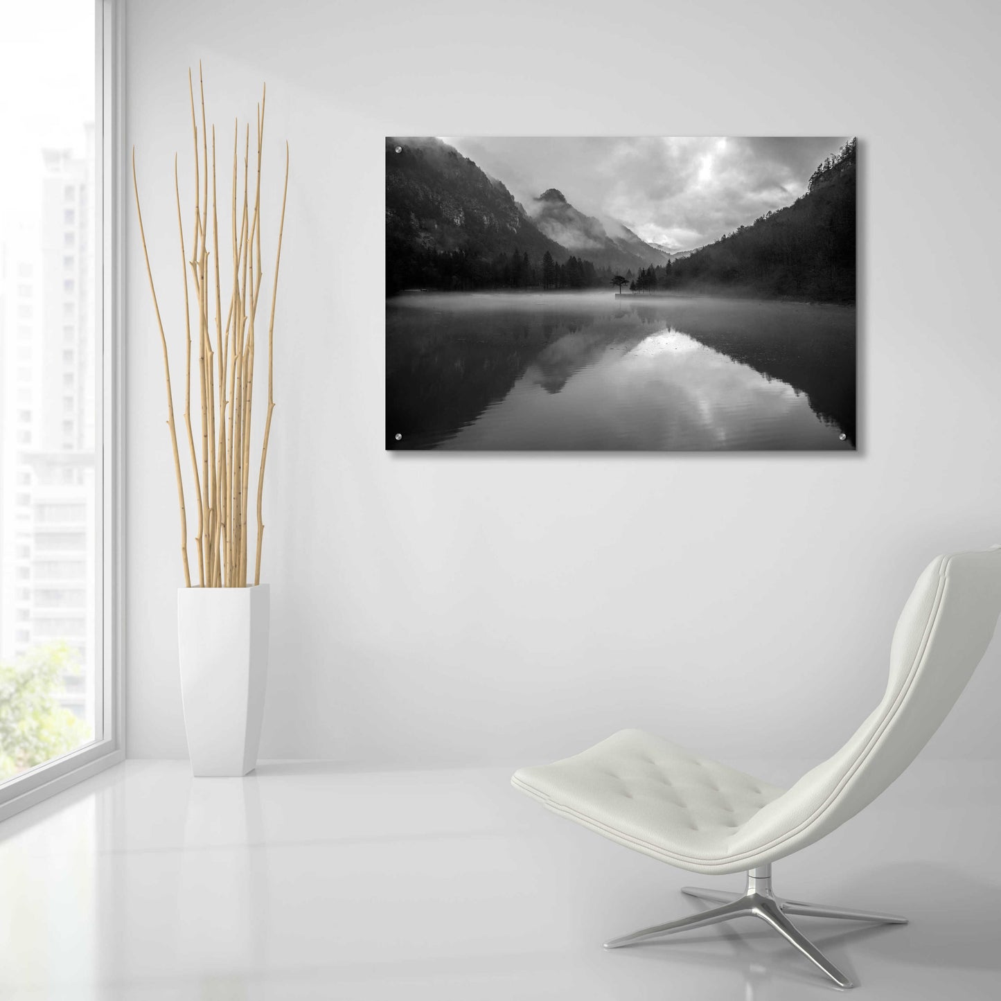 Epic Art 'Mountain Lake' by Design Fabrikken, Acrylic Glass Wall Art,36x24