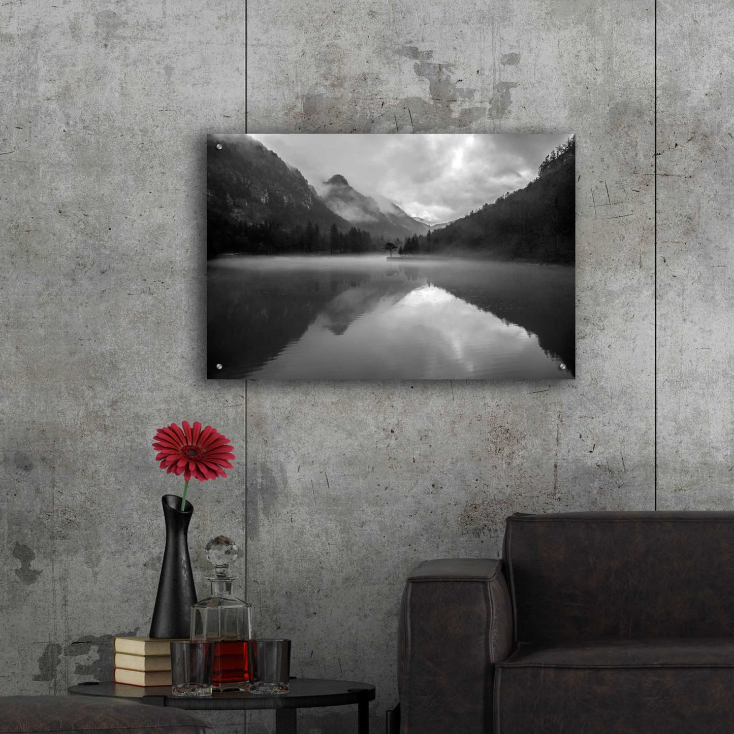 Epic Art 'Mountain Lake' by Design Fabrikken, Acrylic Glass Wall Art,36x24