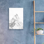 Epic Art 'Mountain Top White' by Design Fabrikken, Acrylic Glass Wall Art,16x24