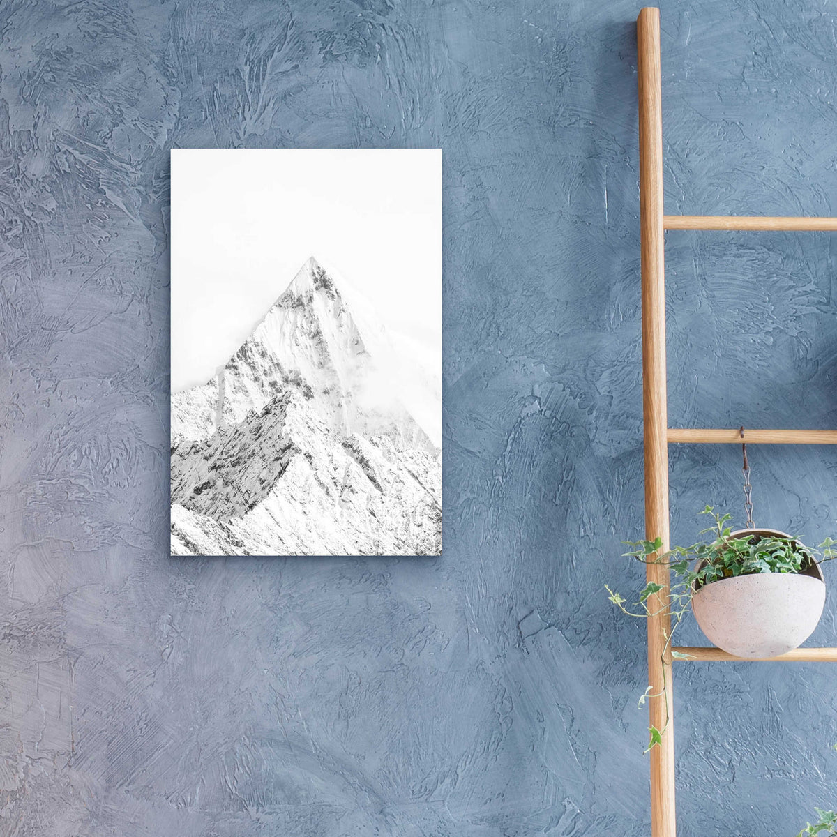 Epic Art 'Mountain Top White' by Design Fabrikken, Acrylic Glass Wall Art,16x24