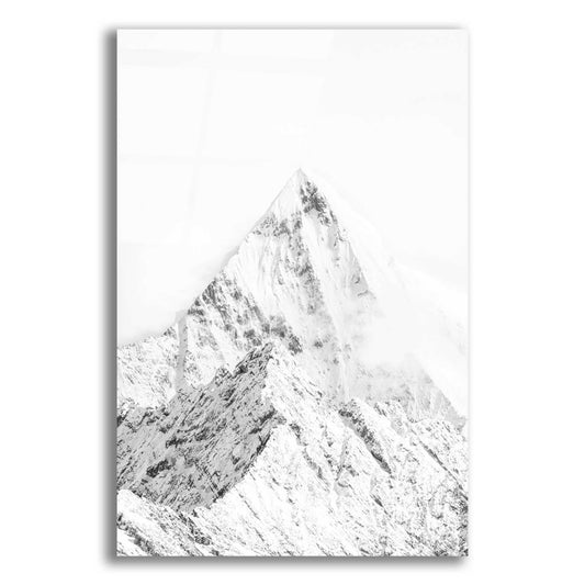 Epic Art 'Mountain Top White' by Design Fabrikken, Acrylic Glass Wall Art