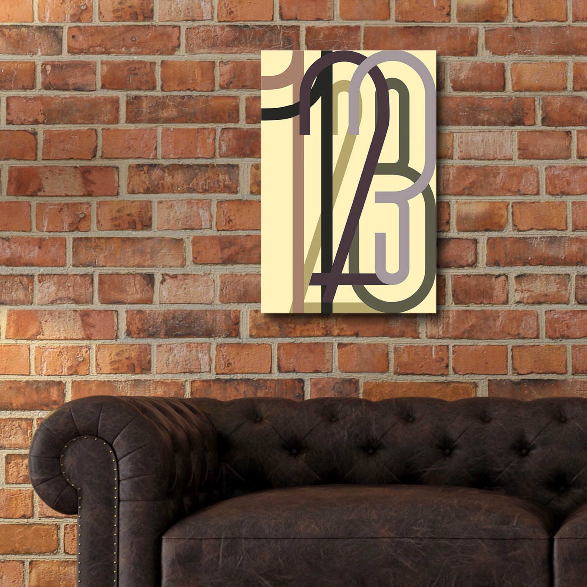 Epic Art 'Numbers 1' by Design Fabrikken, Acrylic Glass Wall Art,16x24