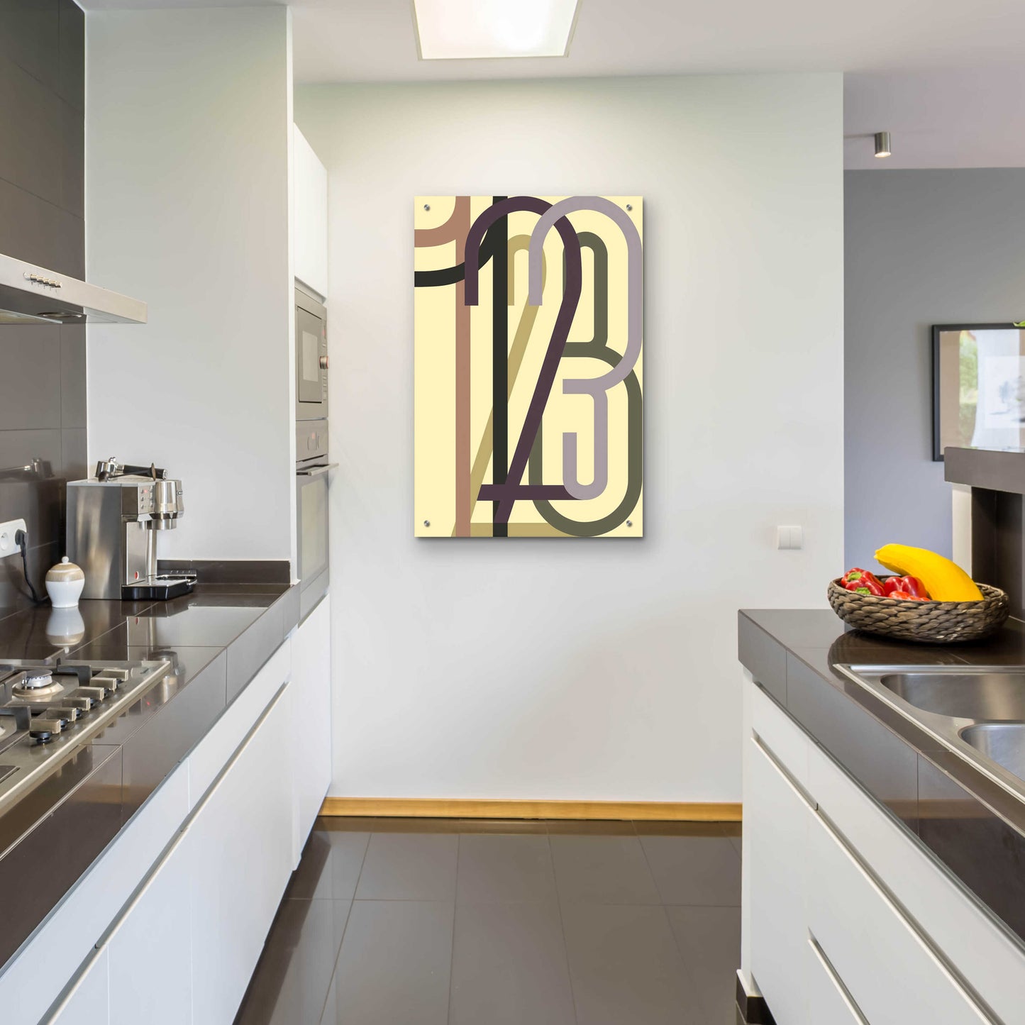 Epic Art 'Numbers 1' by Design Fabrikken, Acrylic Glass Wall Art,24x36