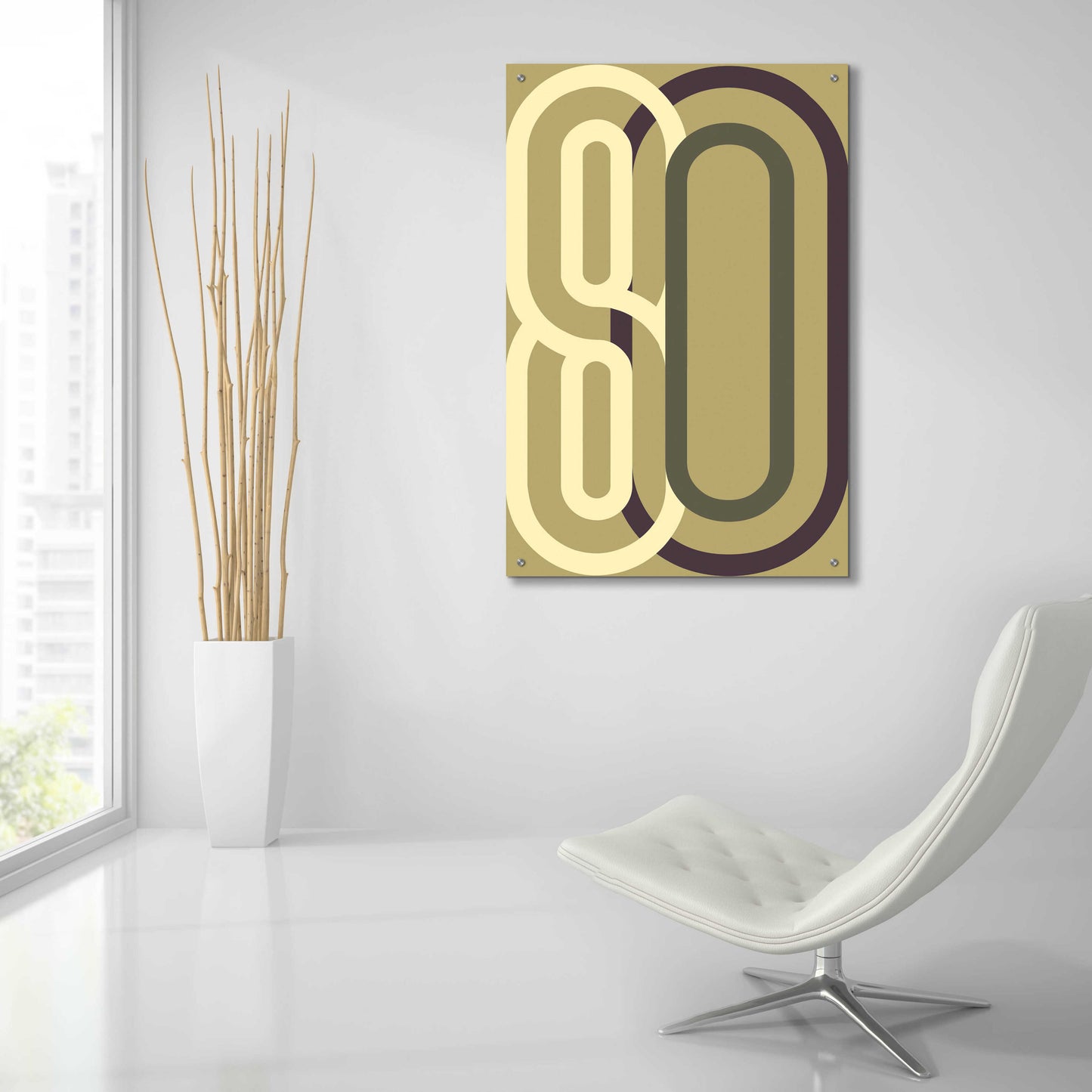 Epic Art 'Numbers 2' by Design Fabrikken, Acrylic Glass Wall Art,24x36