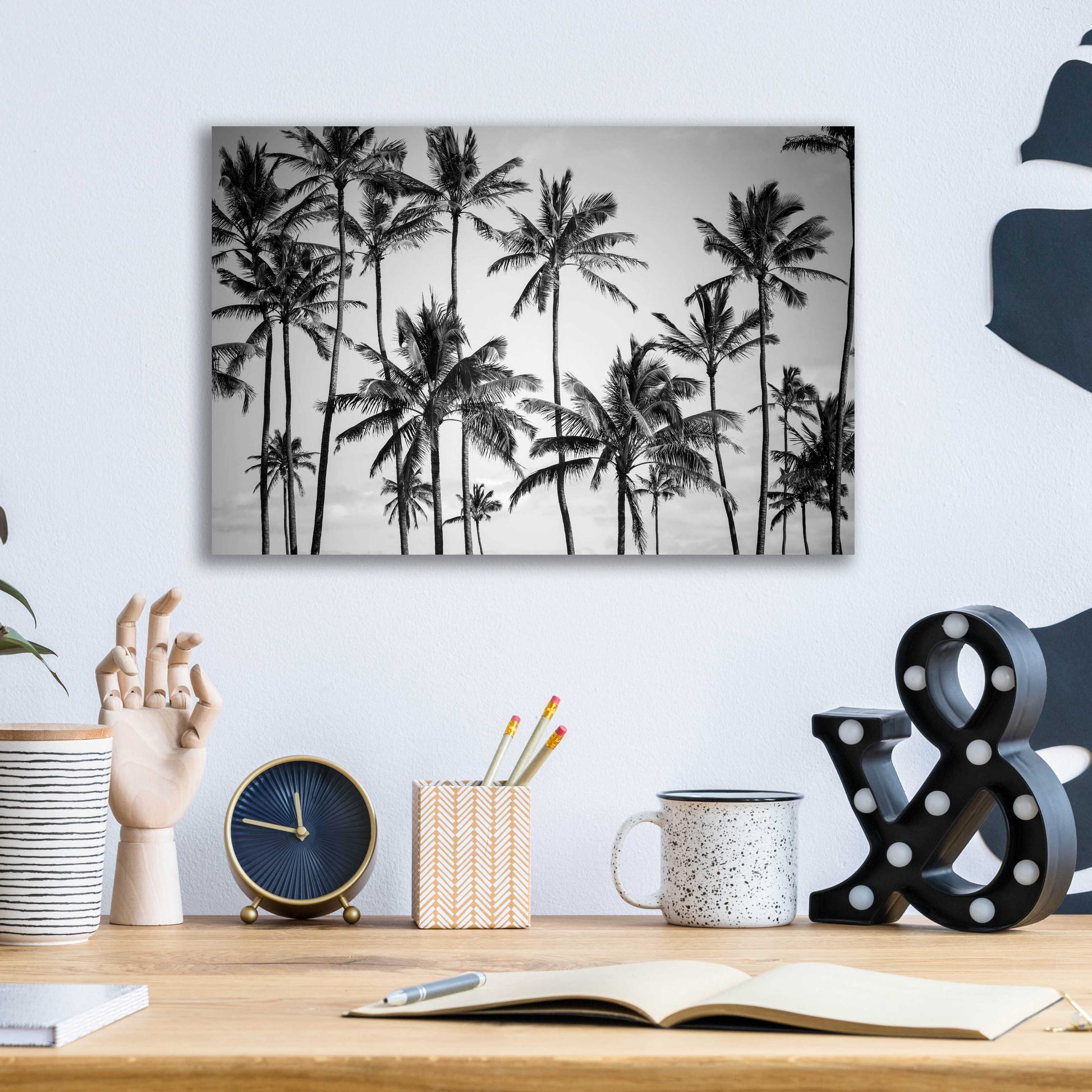 Epic Art 'Palm Heaven' by Design Fabrikken, Acrylic Glass Wall Art,16x12