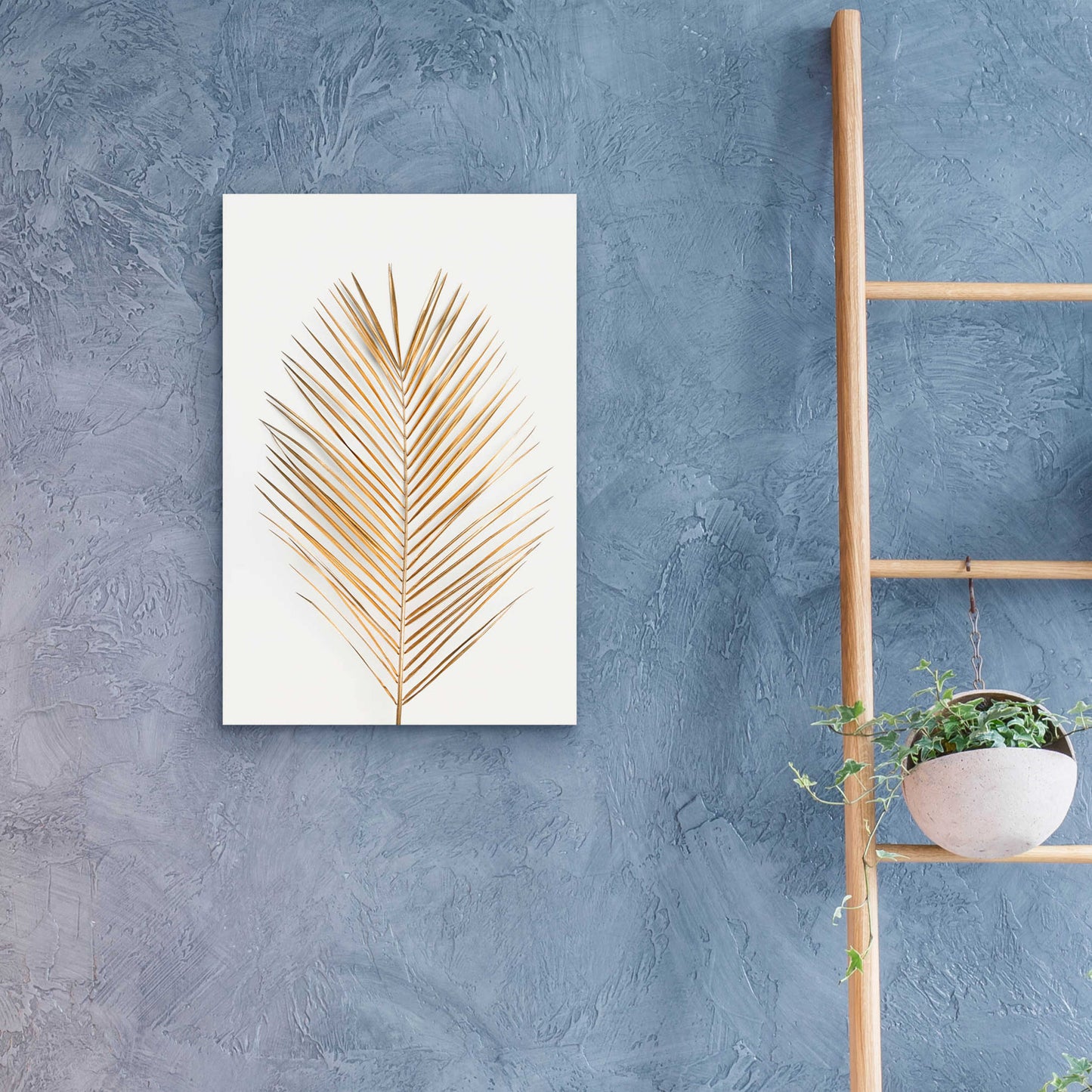 Epic Art 'Palm Leaf Gold' by Design Fabrikken, Acrylic Glass Wall Art,16x24