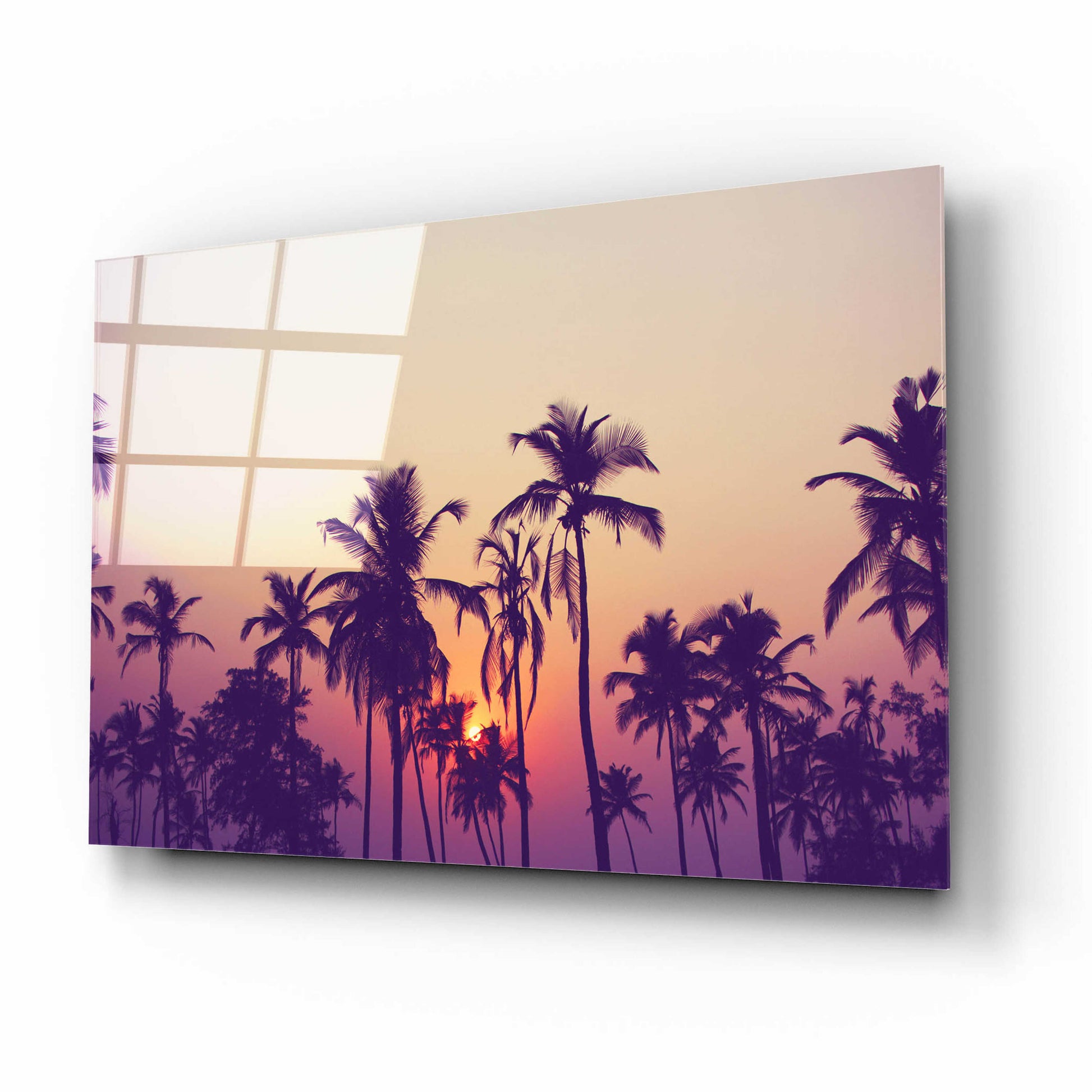 Epic Art 'Palm Sky 1' by Design Fabrikken, Acrylic Glass Wall Art,16x12