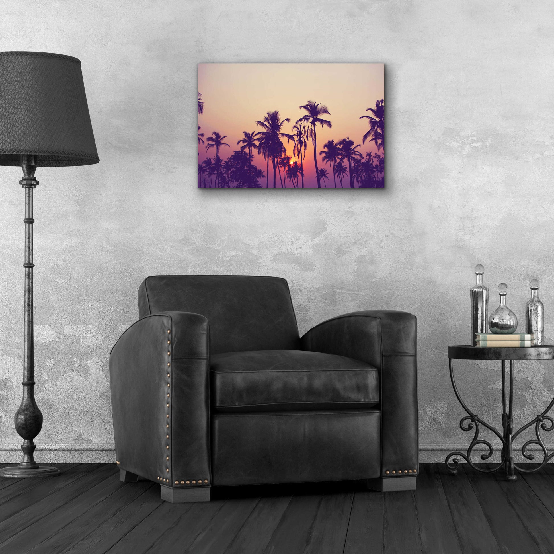 Epic Art 'Palm Sky 1' by Design Fabrikken, Acrylic Glass Wall Art,24x16