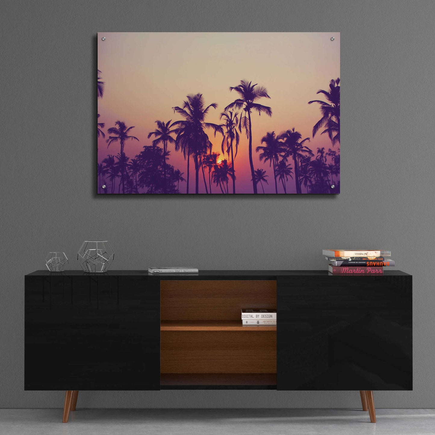 Epic Art 'Palm Sky 1' by Design Fabrikken, Acrylic Glass Wall Art,36x24