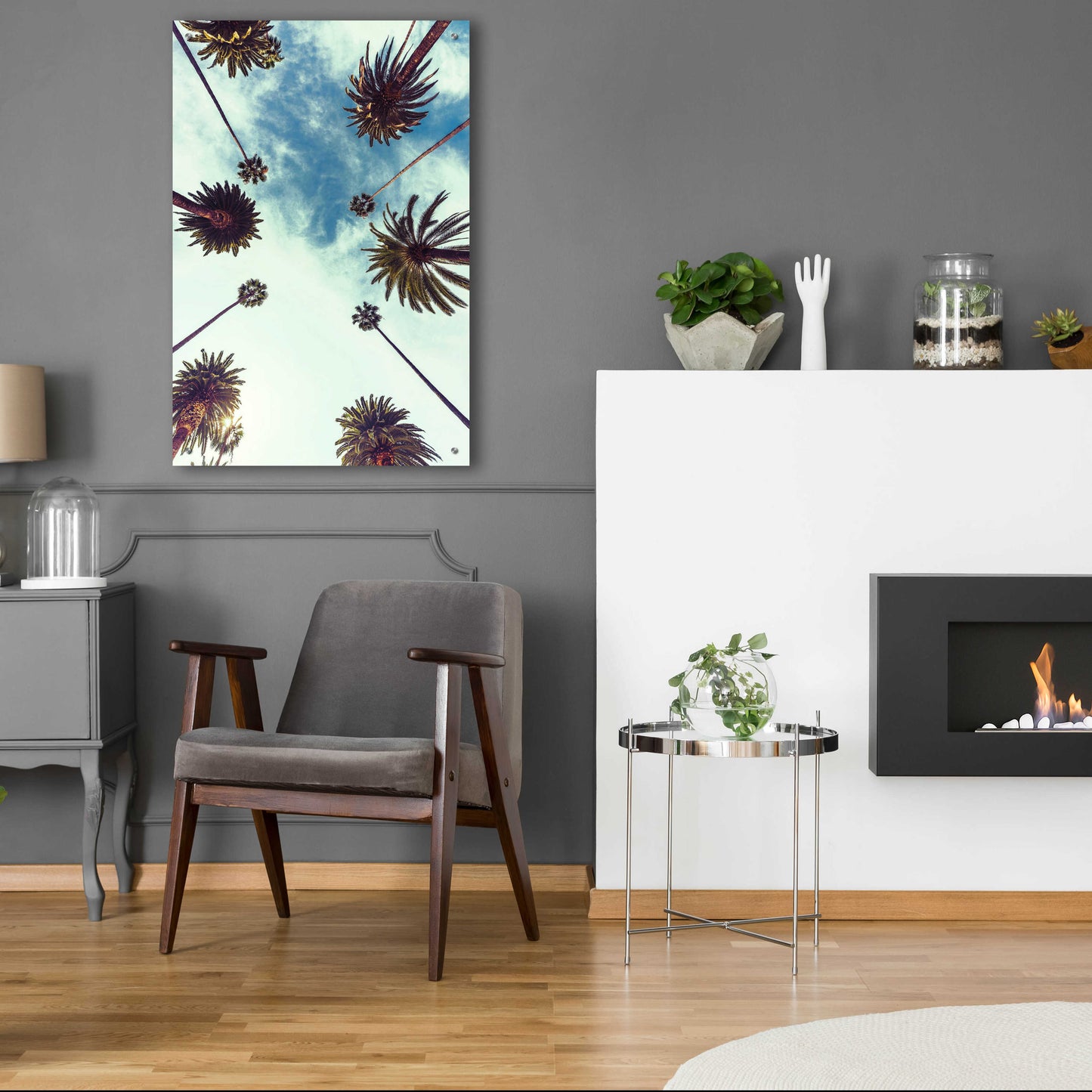 Epic Art 'Palm Sky 2' by Design Fabrikken, Acrylic Glass Wall Art,24x36