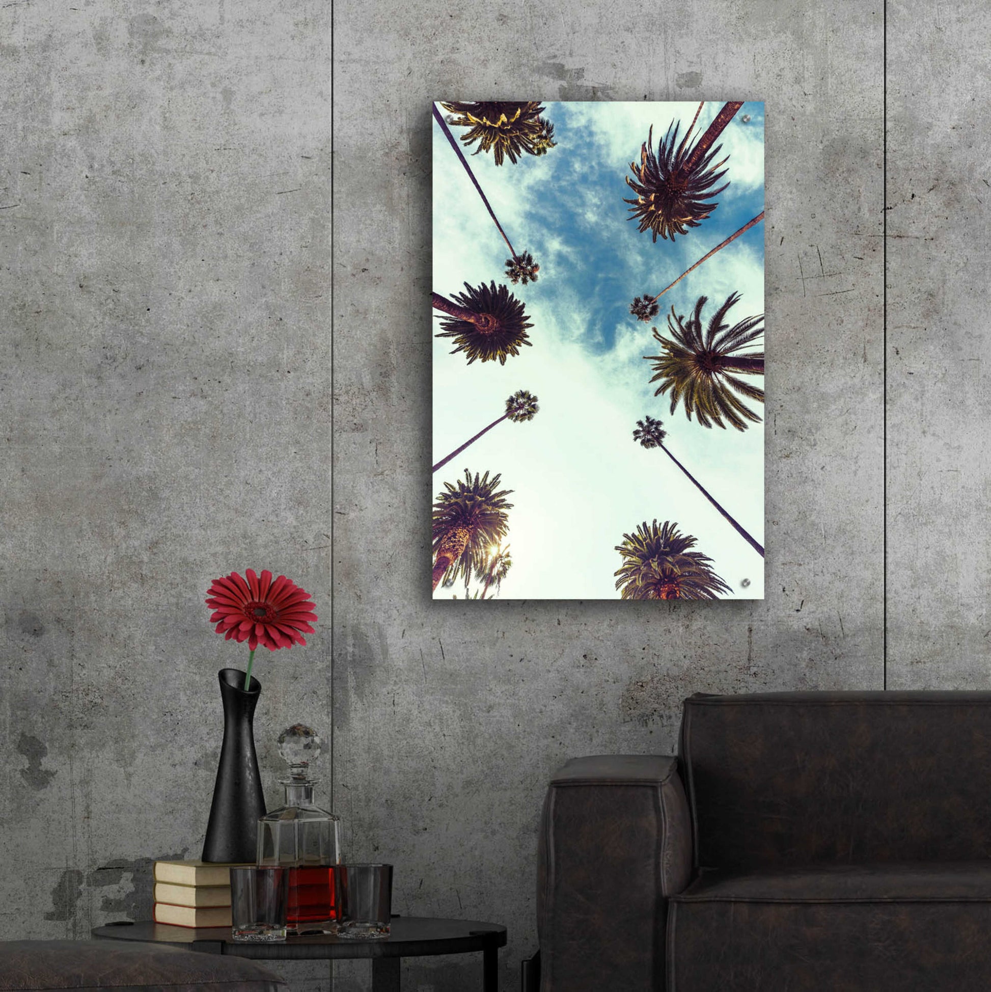 Epic Art 'Palm Sky 2' by Design Fabrikken, Acrylic Glass Wall Art,24x36