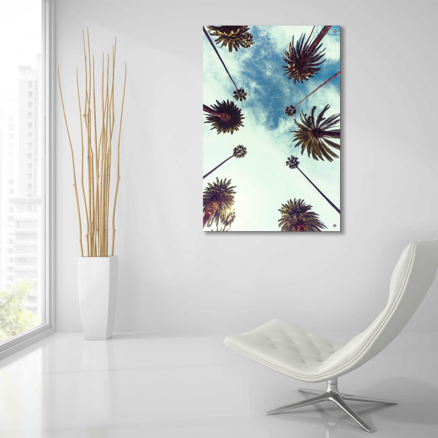 Epic Art 'Palm Sky 2' by Design Fabrikken, Acrylic Glass Wall Art,24x36