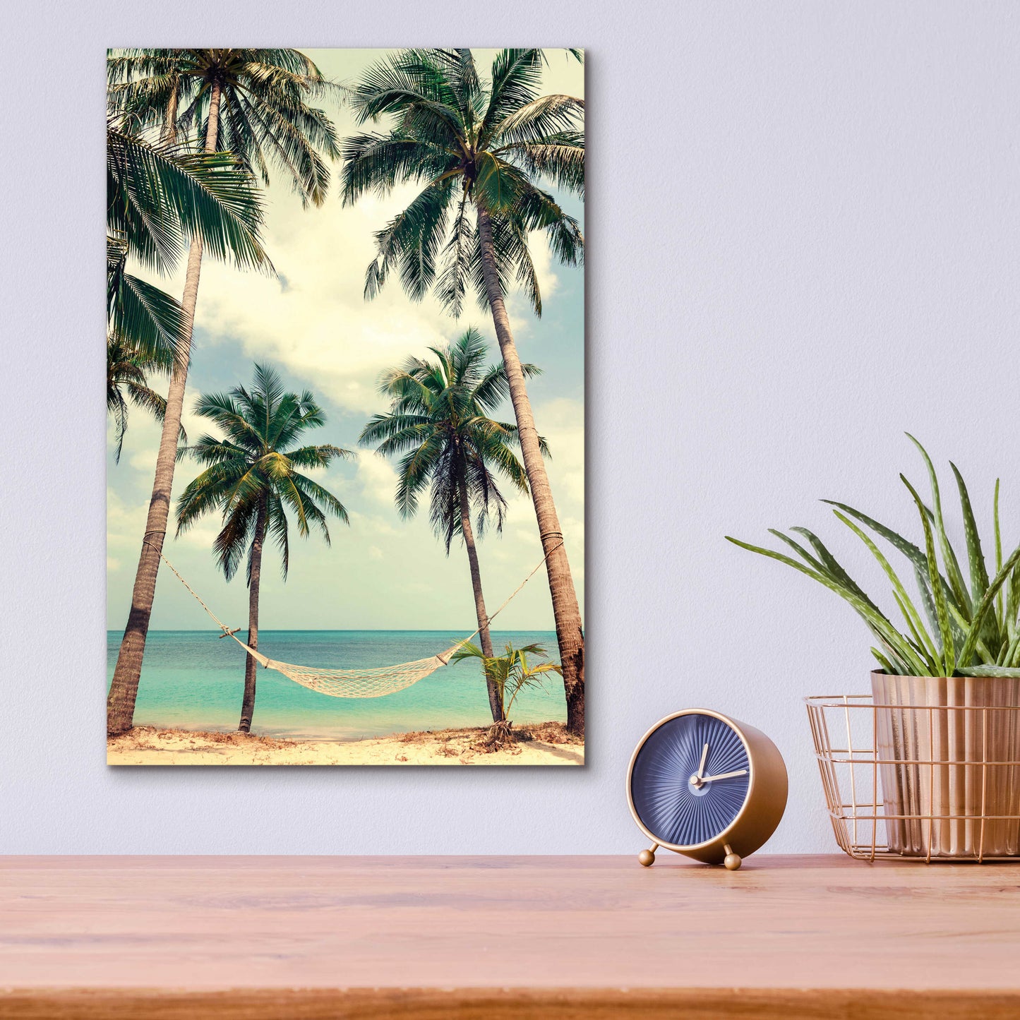 Epic Art 'Palm Sky 3' by Design Fabrikken, Acrylic Glass Wall Art,12x16