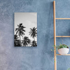 Epic Art 'Palms in Grey' by Design Fabrikken, Acrylic Glass Wall Art,16x24