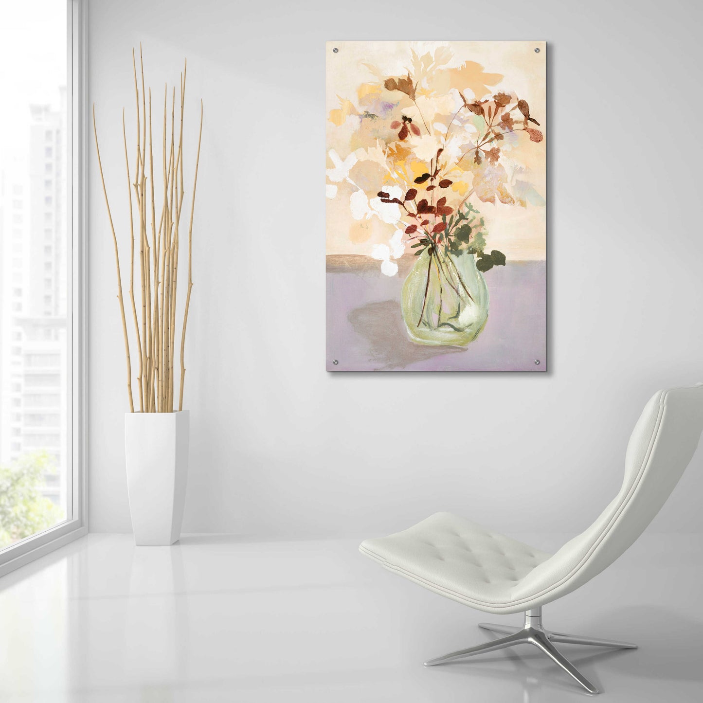 Epic Art 'Pastel Flower 2' by Design Fabrikken, Acrylic Glass Wall Art,24x36