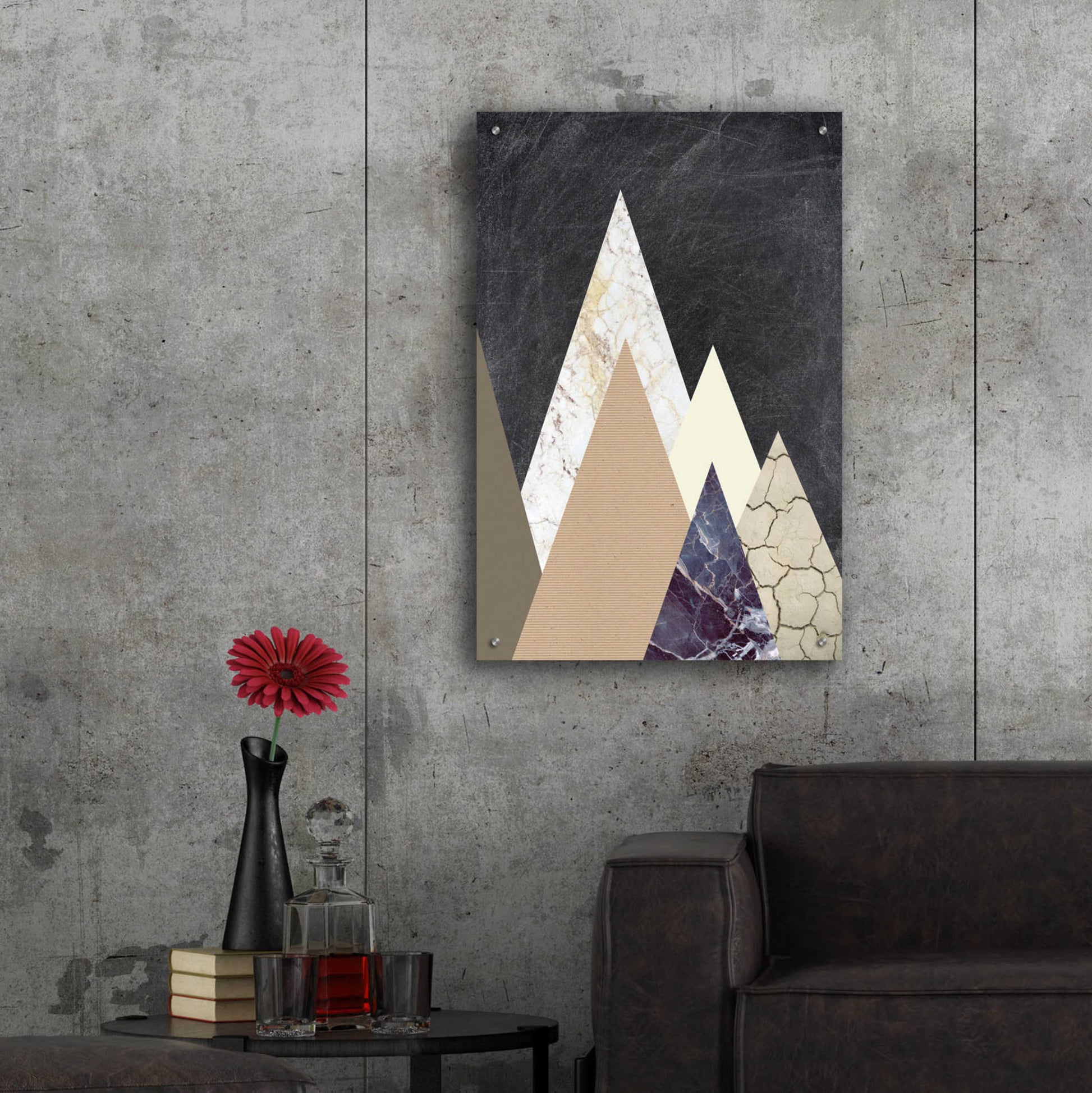 Epic Art 'Peaks 2' by Design Fabrikken, Acrylic Glass Wall Art,24x36