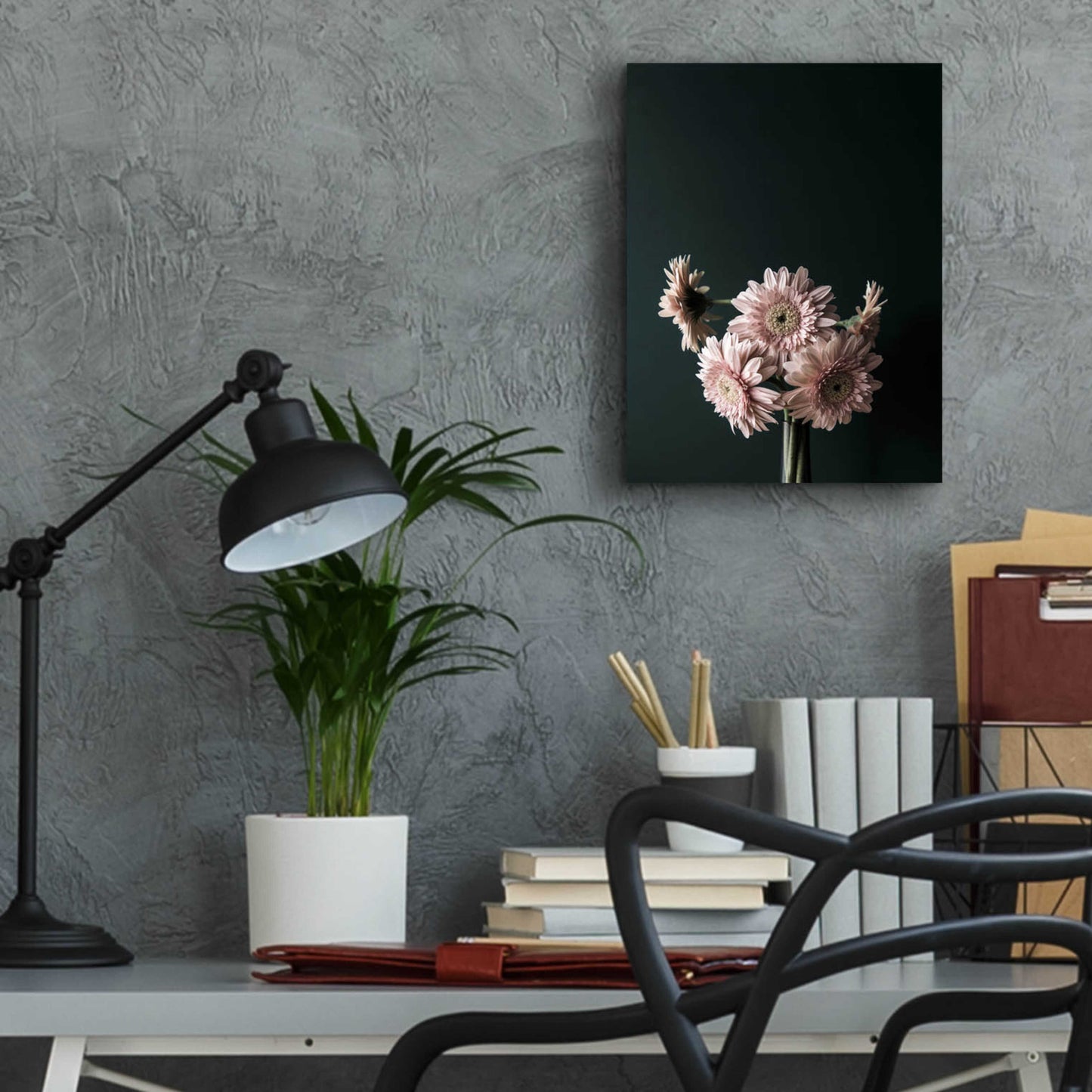 Epic Art 'Pink Black' by Design Fabrikken, Acrylic Glass Wall Art,12x16