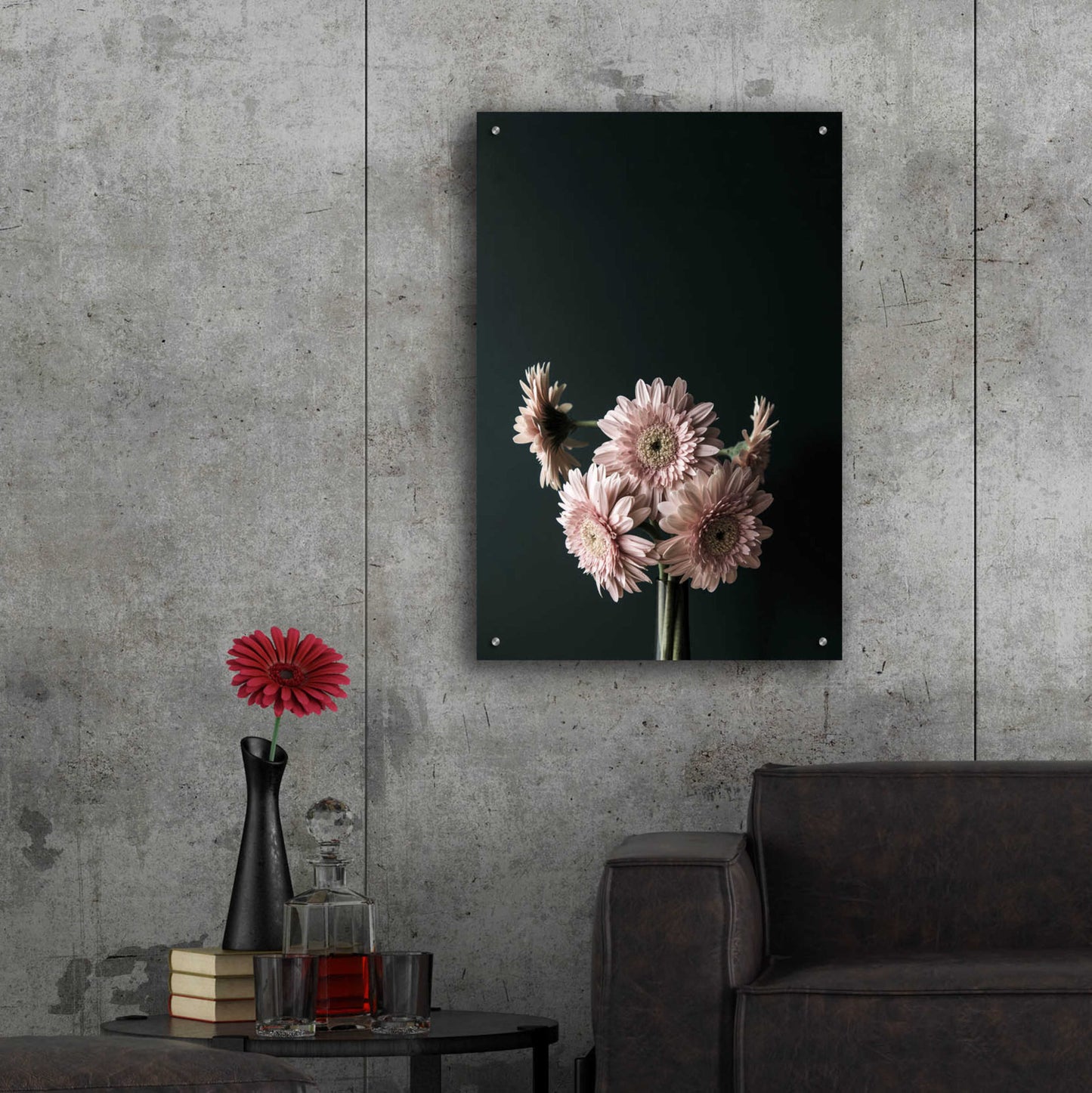 Epic Art 'Pink Black' by Design Fabrikken, Acrylic Glass Wall Art,24x36