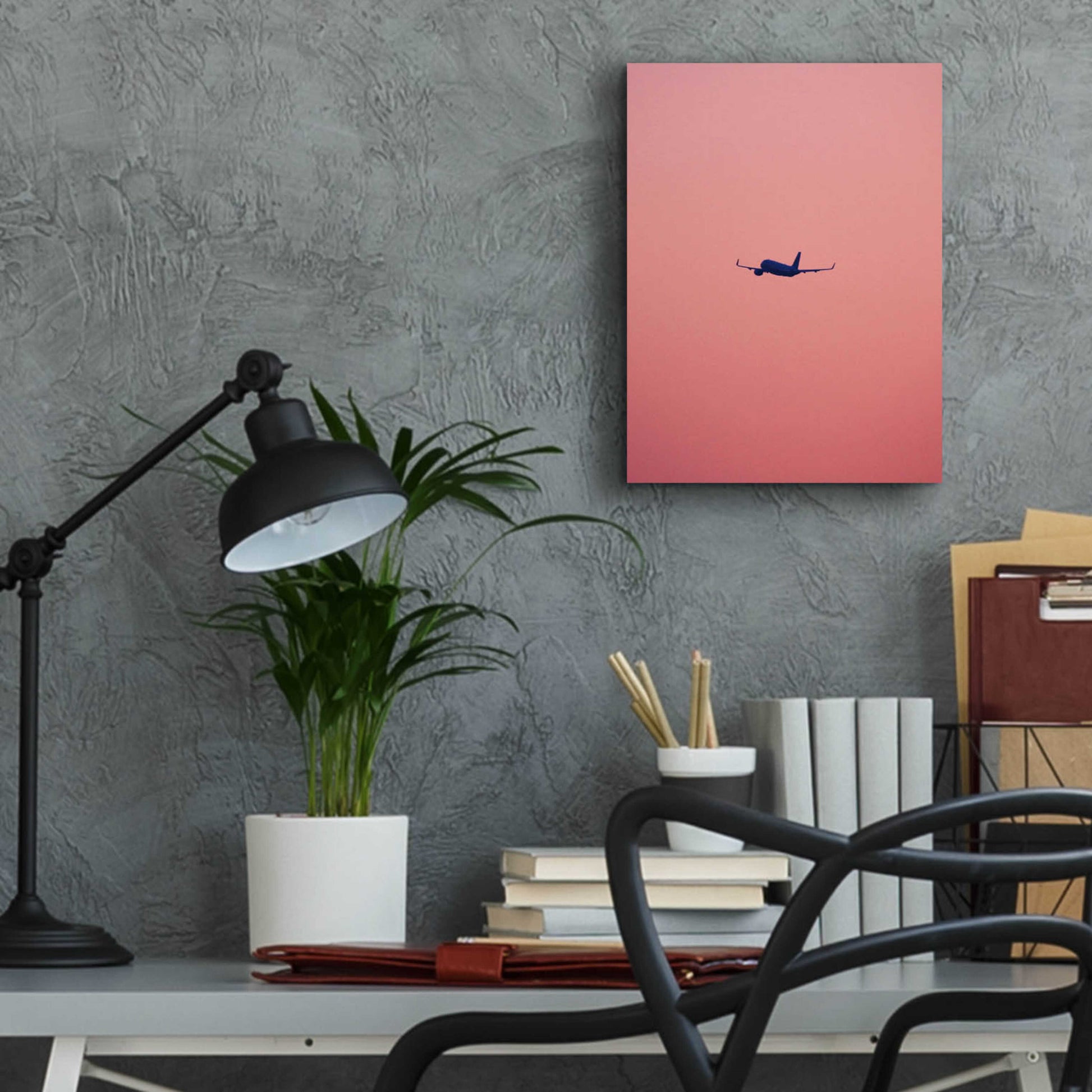 Epic Art 'Pink Flight' by Design Fabrikken, Acrylic Glass Wall Art,12x16