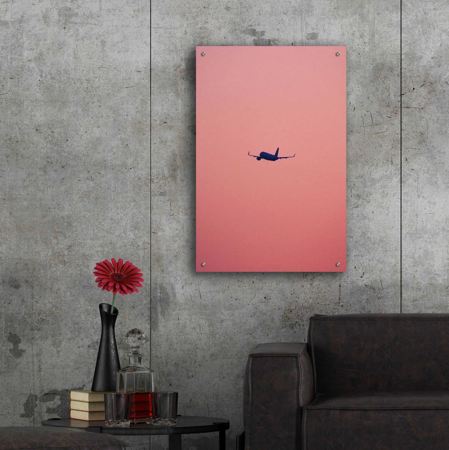 Epic Art 'Pink Flight' by Design Fabrikken, Acrylic Glass Wall Art,24x36