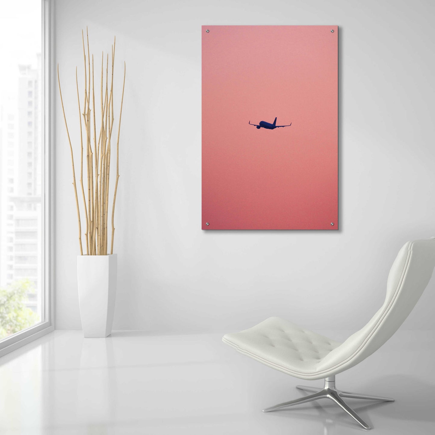 Epic Art 'Pink Flight' by Design Fabrikken, Acrylic Glass Wall Art,24x36