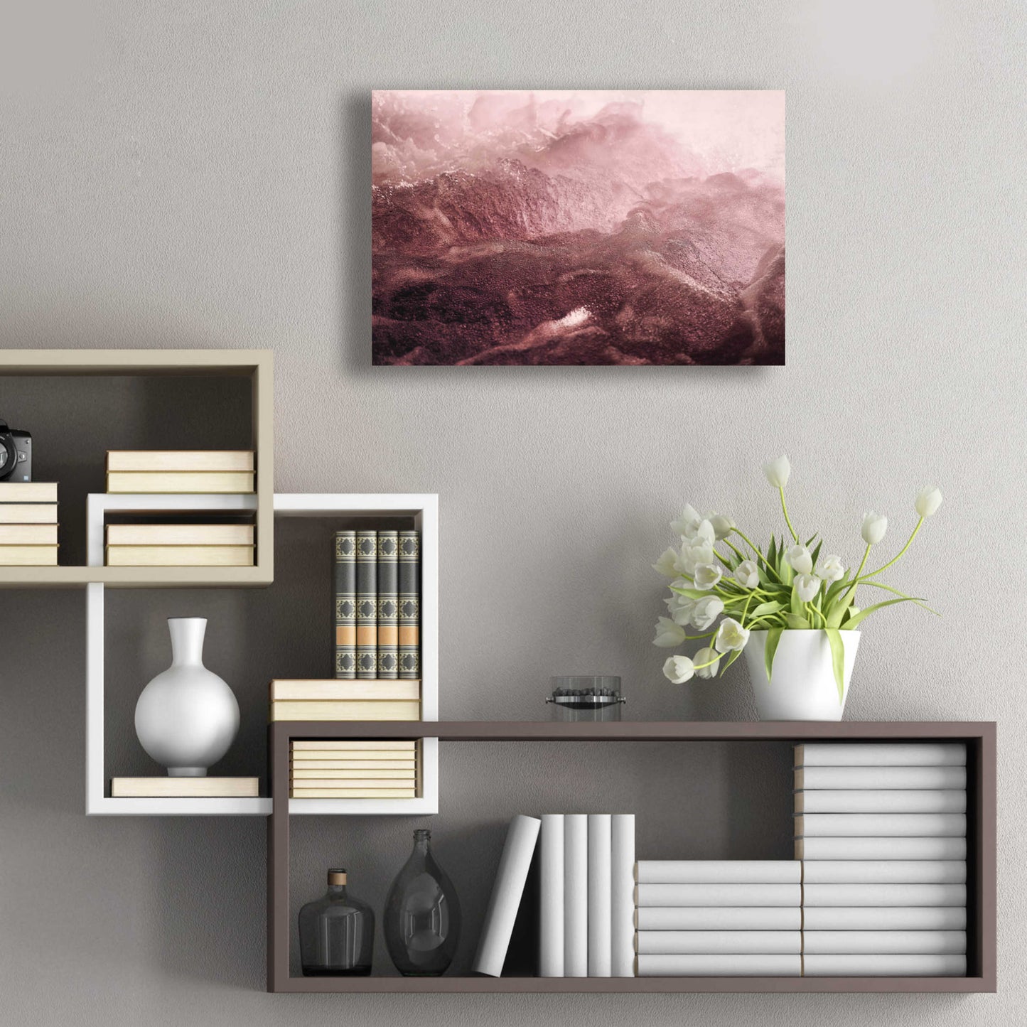 Epic Art 'Pink Motion' by Design Fabrikken, Acrylic Glass Wall Art,24x16