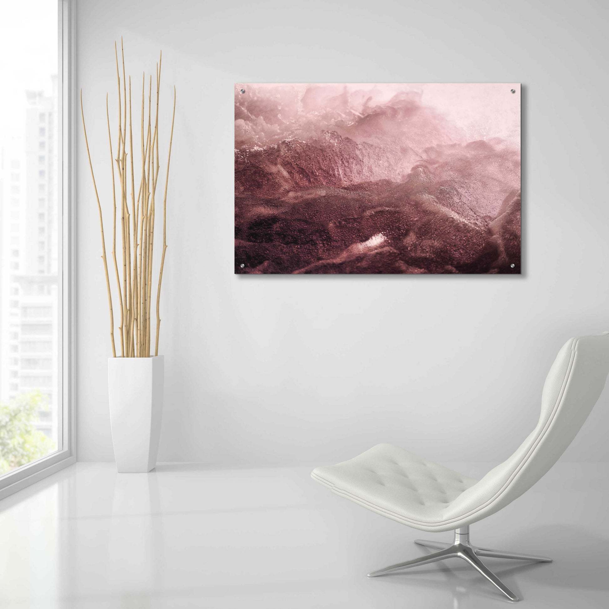 Epic Art 'Pink Motion' by Design Fabrikken, Acrylic Glass Wall Art,36x24