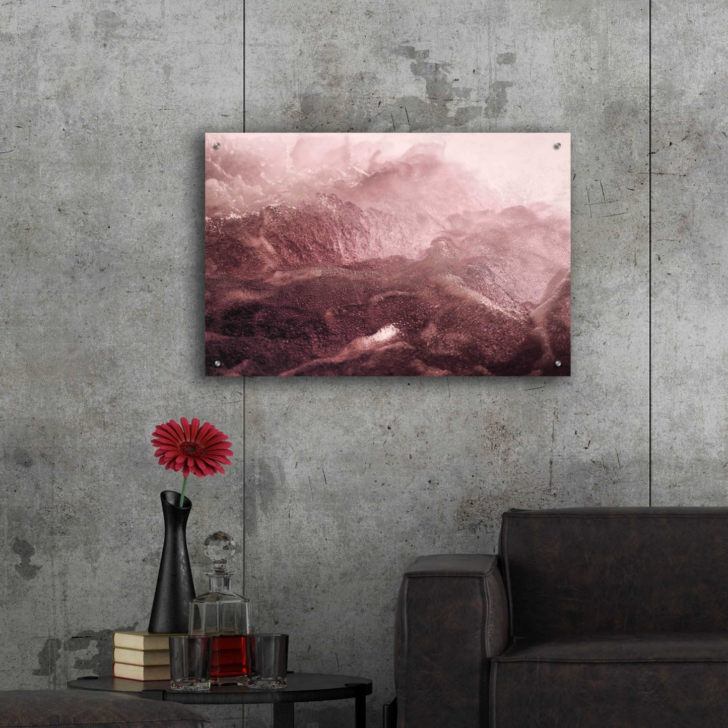 Epic Art 'Pink Motion' by Design Fabrikken, Acrylic Glass Wall Art,36x24