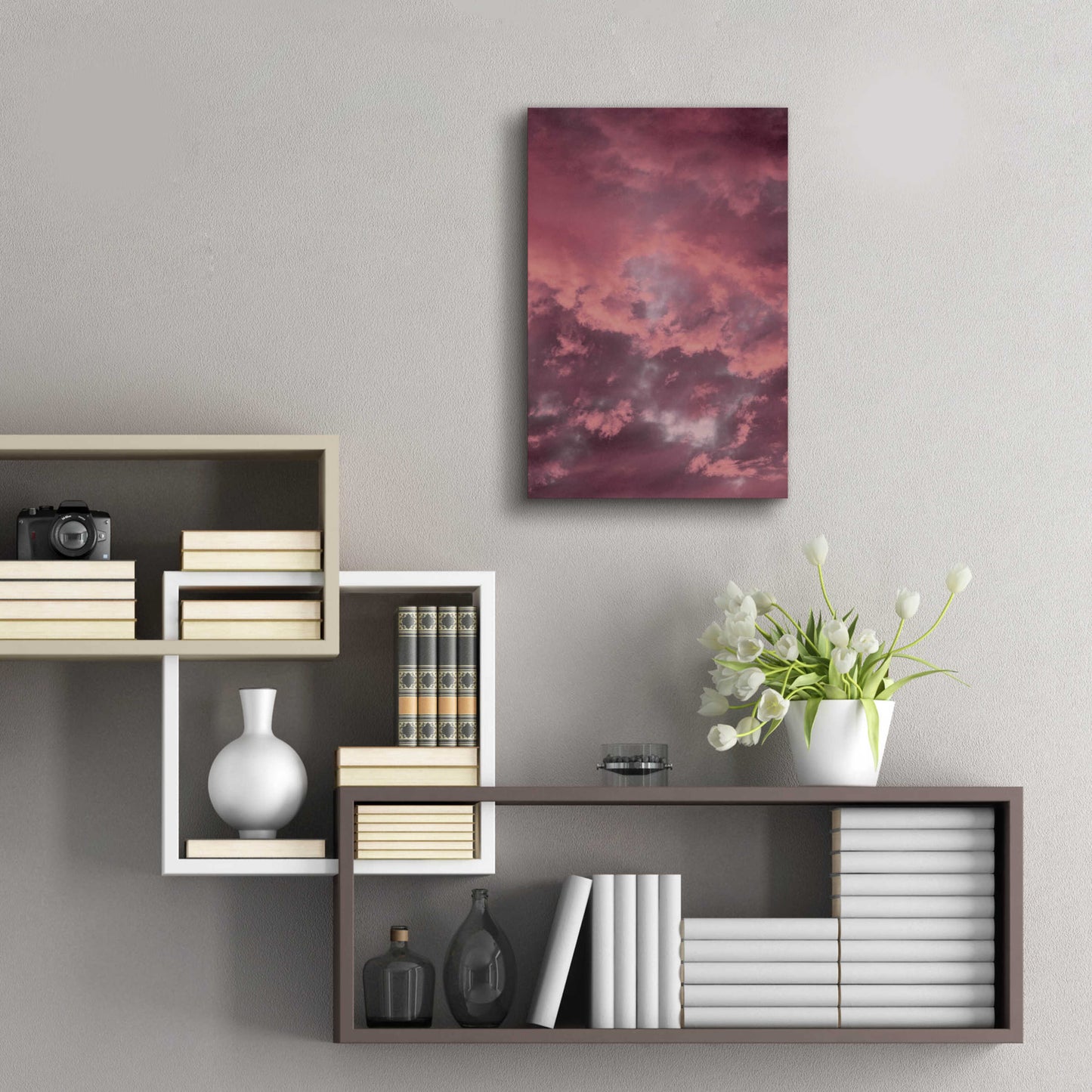 Epic Art 'Pink Sky' by Design Fabrikken, Acrylic Glass Wall Art,16x24