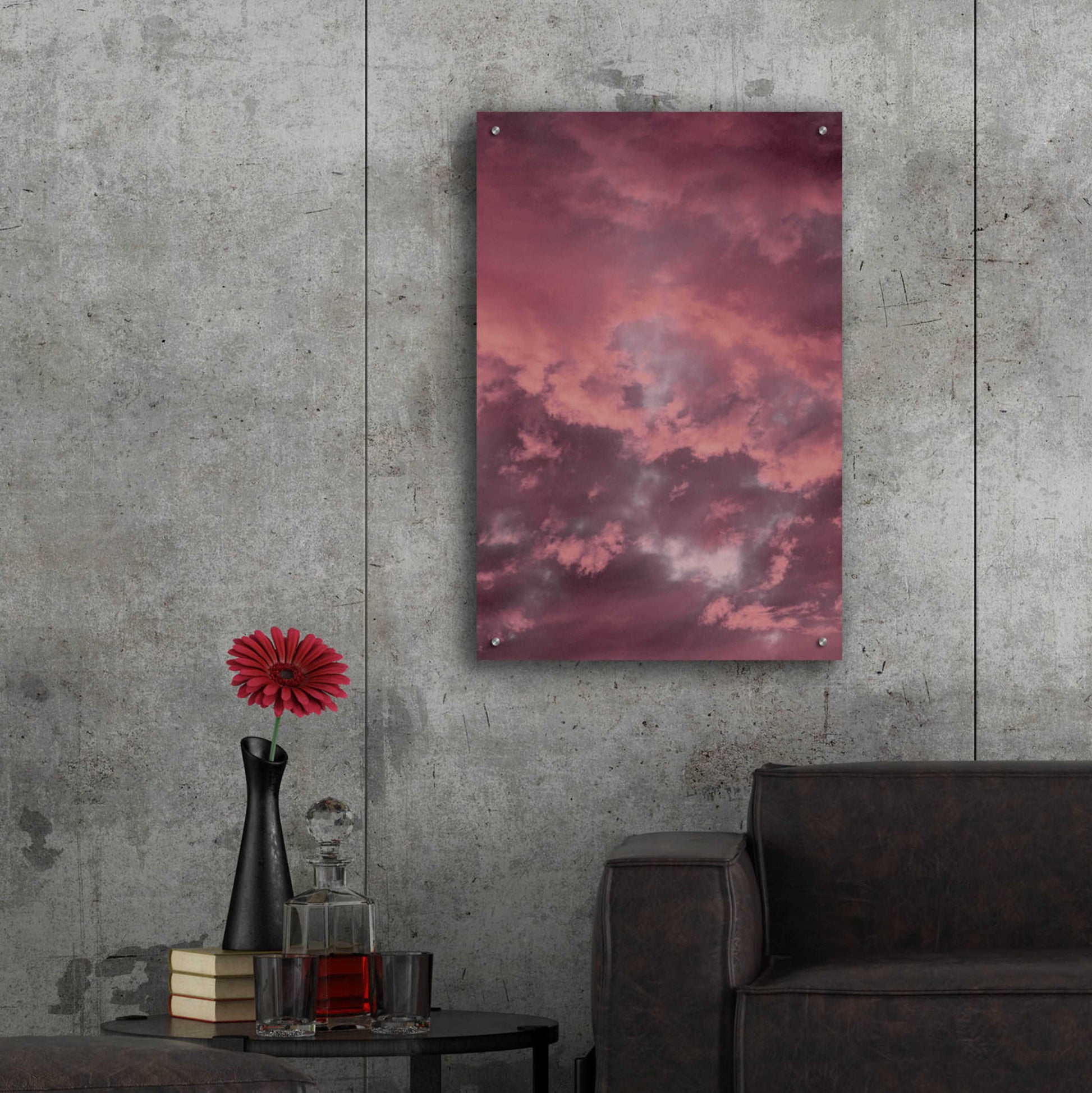 Epic Art 'Pink Sky' by Design Fabrikken, Acrylic Glass Wall Art,24x36