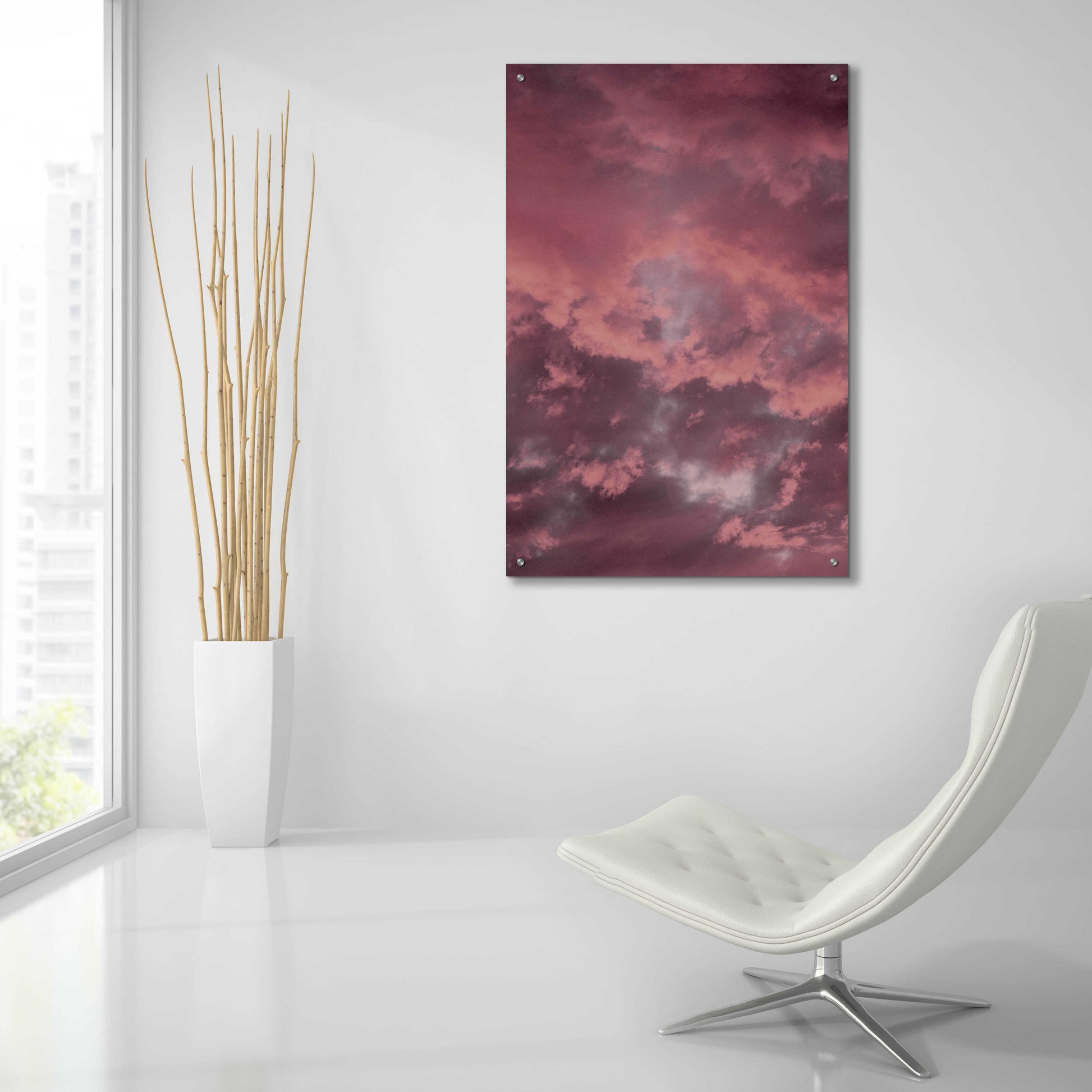 Epic Art 'Pink Sky' by Design Fabrikken, Acrylic Glass Wall Art,24x36