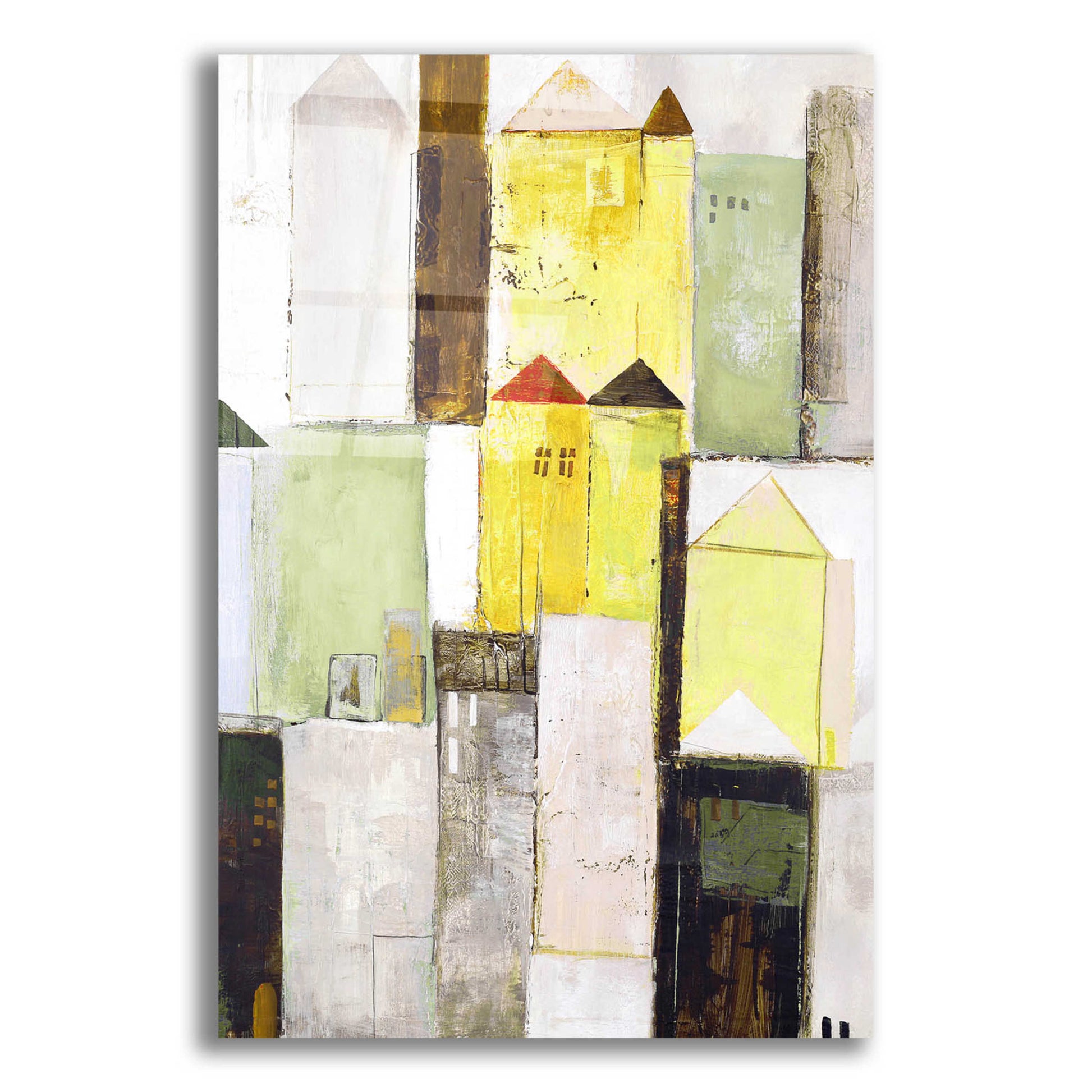 Epic Art 'Playground 2 Yellow' by Design Fabrikken, Acrylic Glass Wall Art,12x16