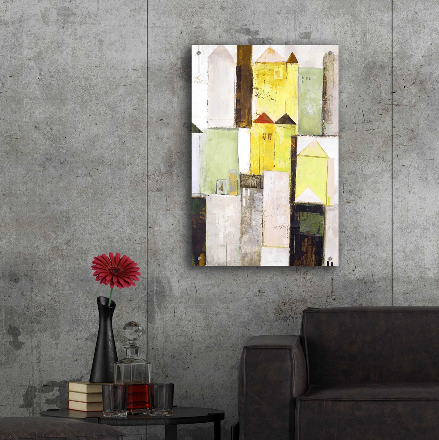 Epic Art 'Playground 2 Yellow' by Design Fabrikken, Acrylic Glass Wall Art,24x36