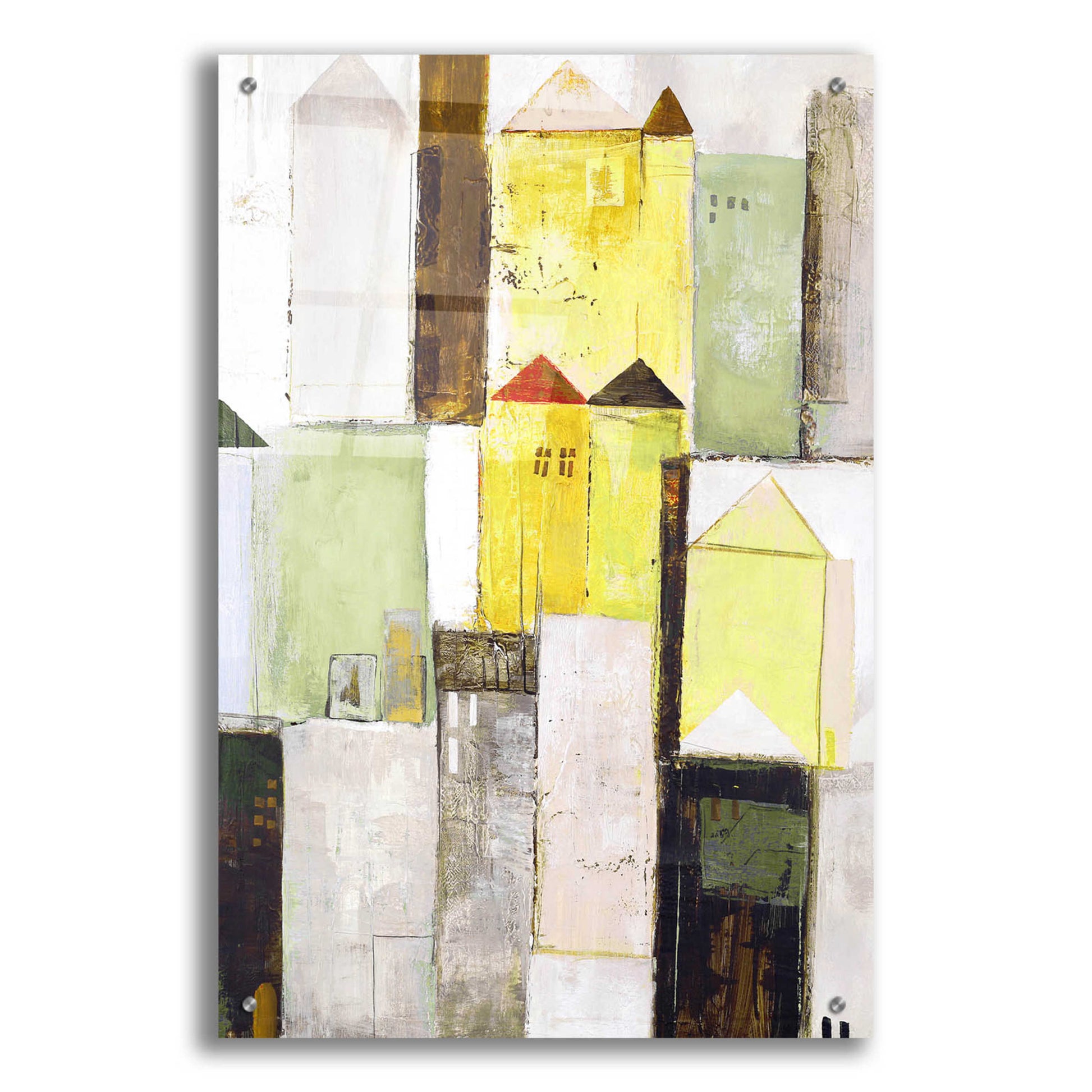 Epic Art 'Playground 2 Yellow' by Design Fabrikken, Acrylic Glass Wall Art,24x36