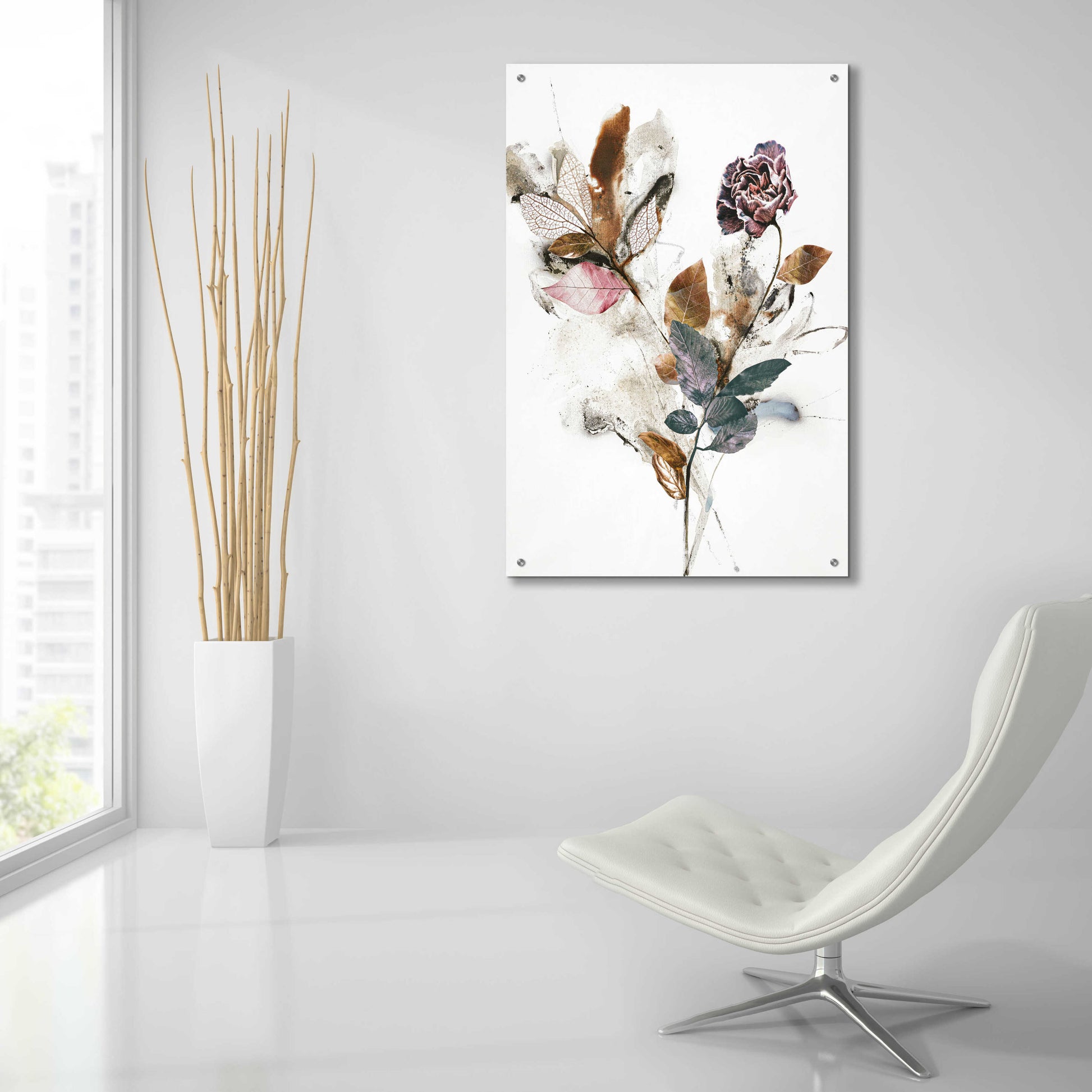 Epic Art 'Playing Flower 1' by Design Fabrikken, Acrylic Glass Wall Art,24x36