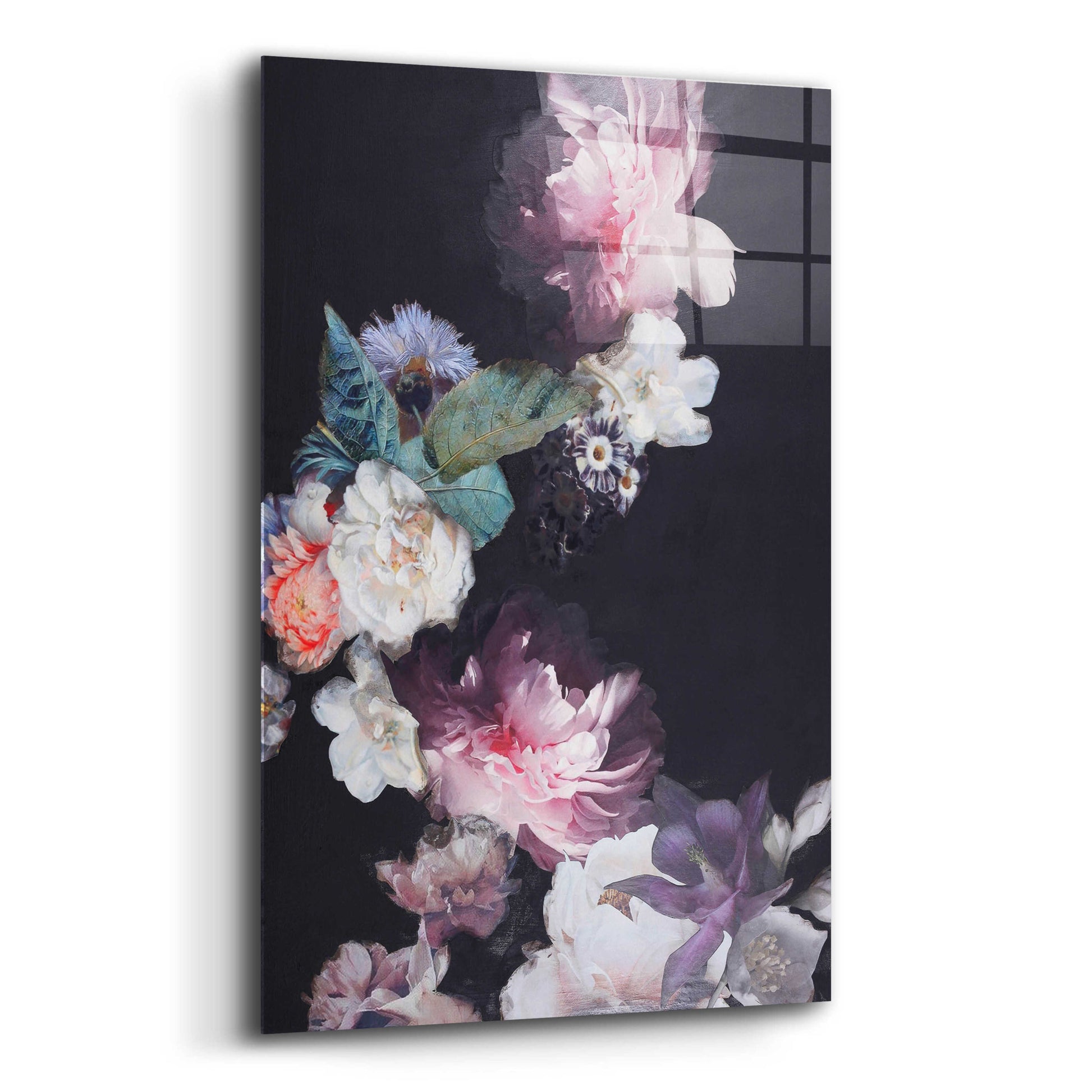 Epic Art 'Purple Blossom 1' by Design Fabrikken, Acrylic Glass Wall Art,12x16