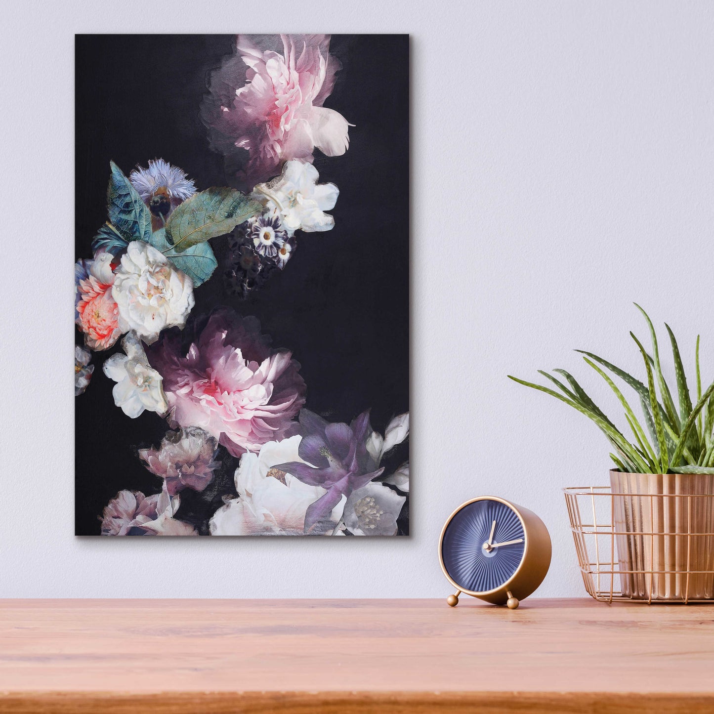 Epic Art 'Purple Blossom 1' by Design Fabrikken, Acrylic Glass Wall Art,12x16