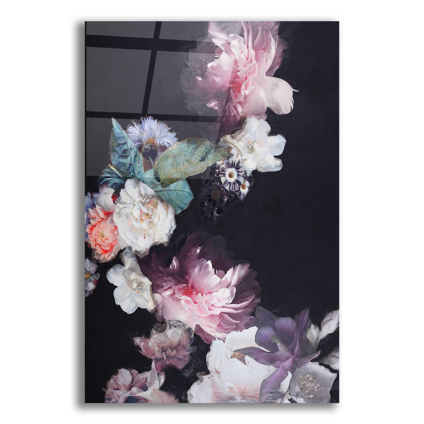 Epic Art 'Purple Blossom 1' by Design Fabrikken, Acrylic Glass Wall Art,12x16