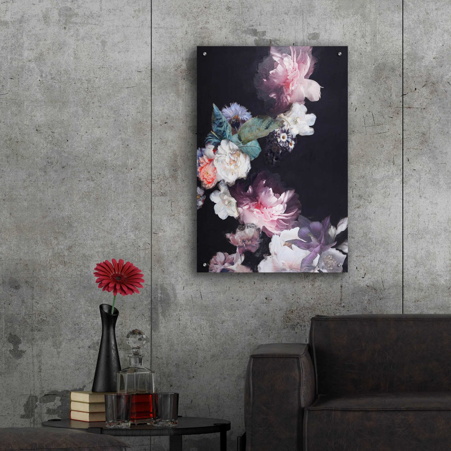 Epic Art 'Purple Blossom 1' by Design Fabrikken, Acrylic Glass Wall Art,24x36