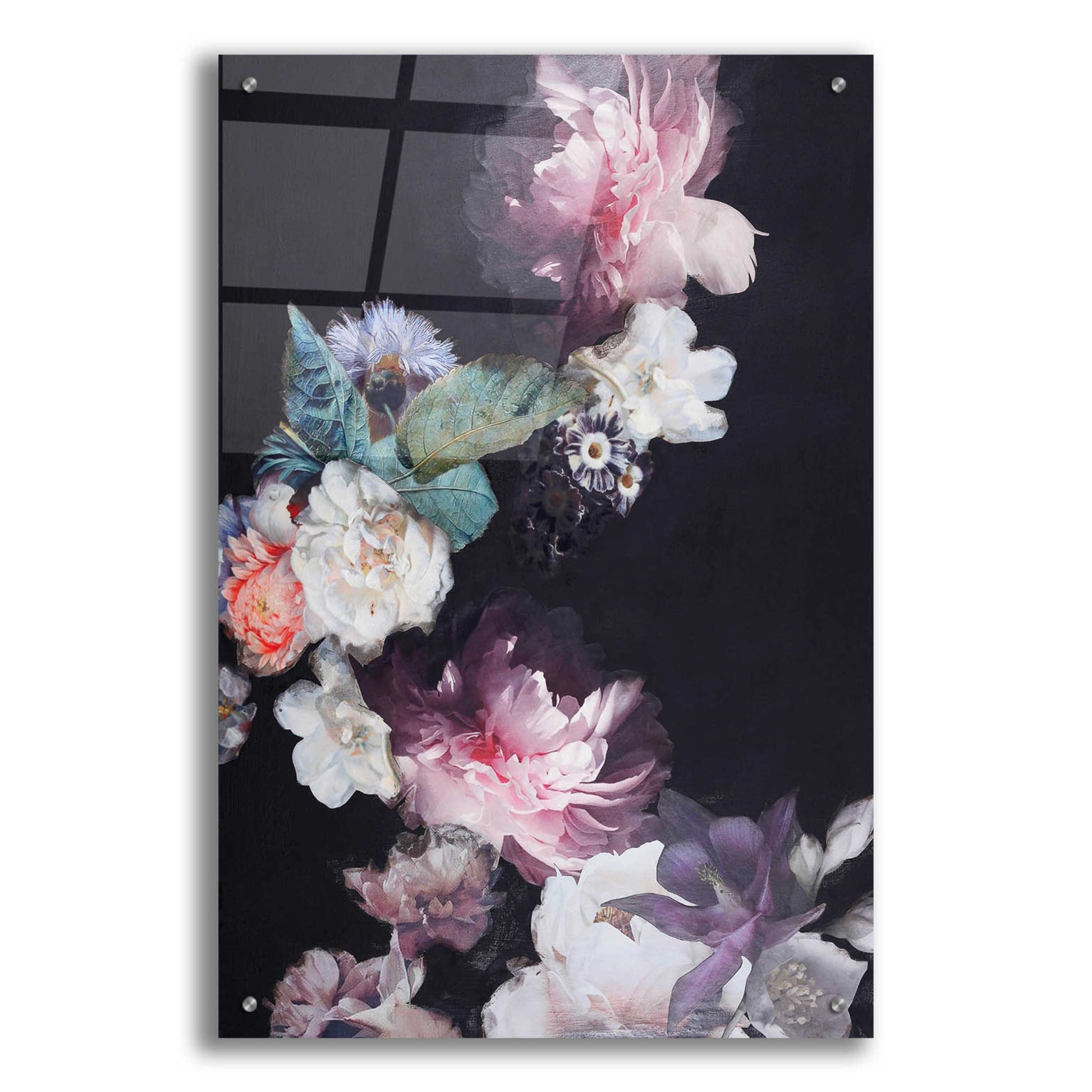 Epic Art 'Purple Blossom 1' by Design Fabrikken, Acrylic Glass Wall Art,24x36