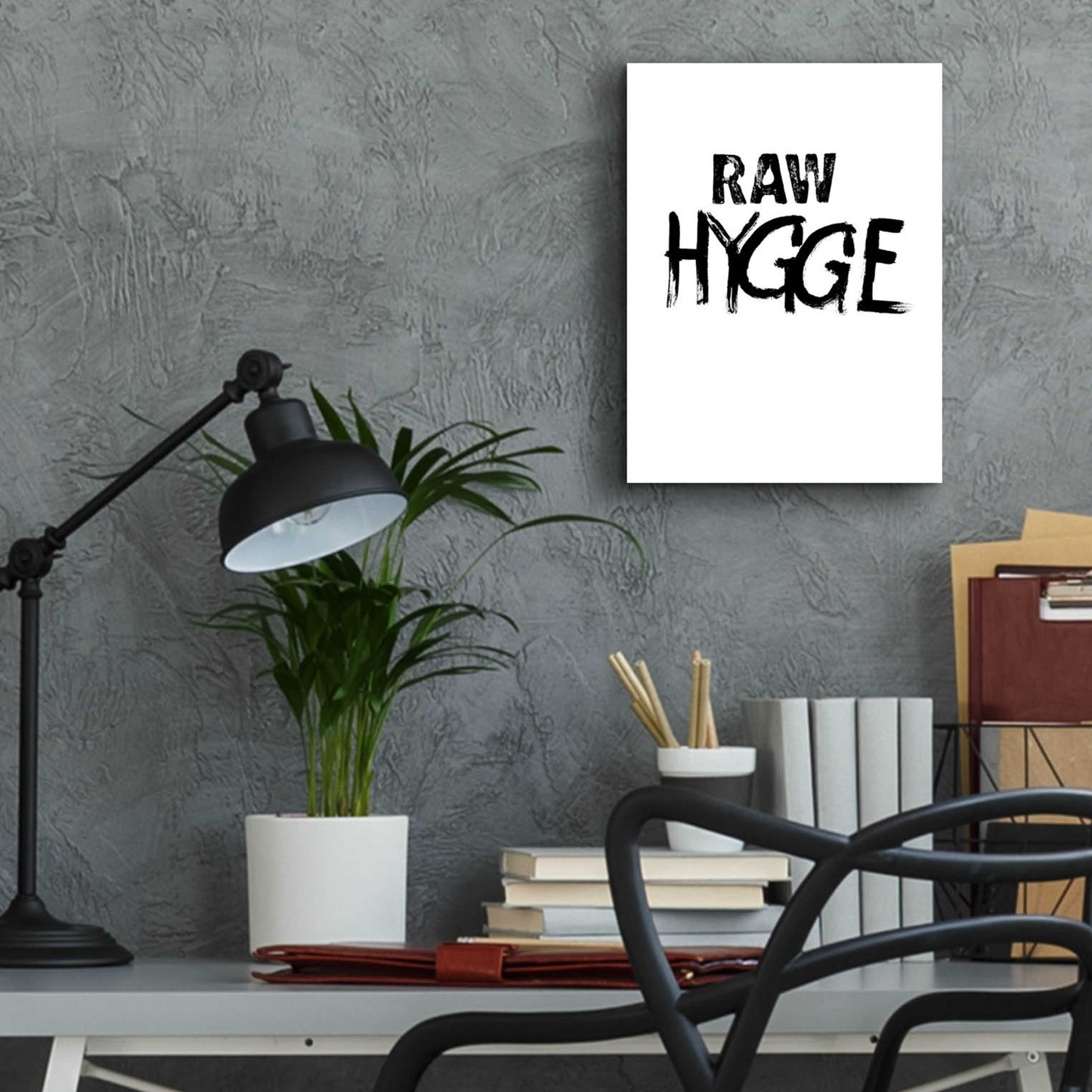 Epic Art 'Raw Hygge' by Design Fabrikken, Acrylic Glass Wall Art,12x16